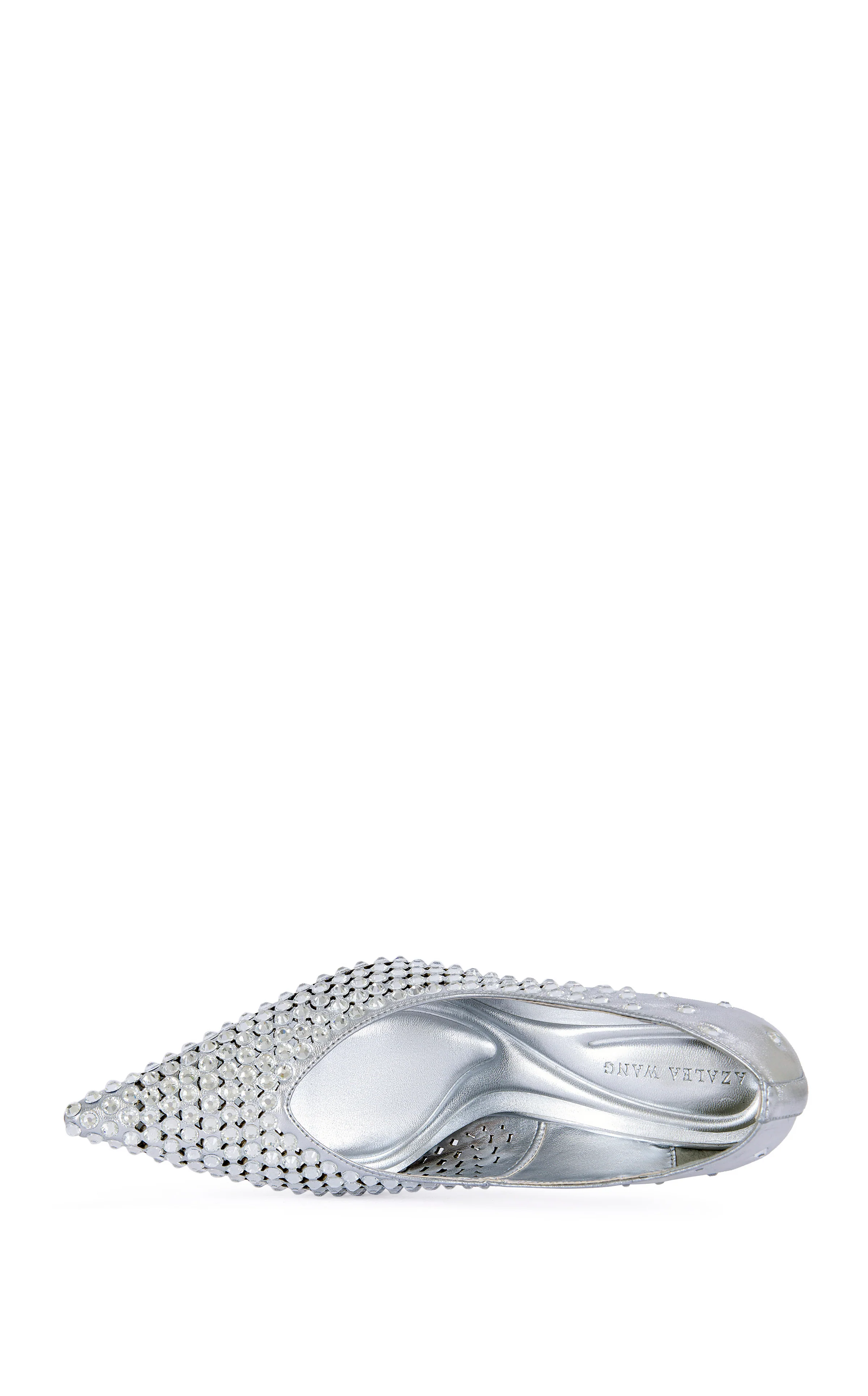NAOS-SILVER RHINESTONE STILETTO PUMP - Image 4