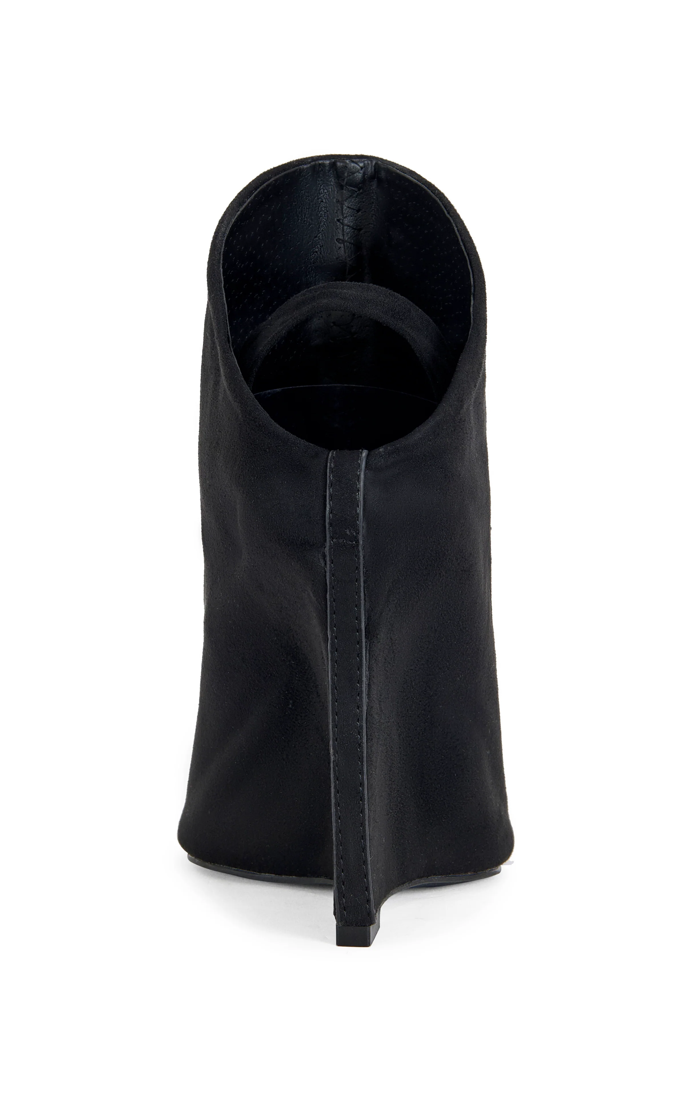 NOVIS-BLACKSUEDE WEDGE PEEP-TOE BOOTIE - Image 3