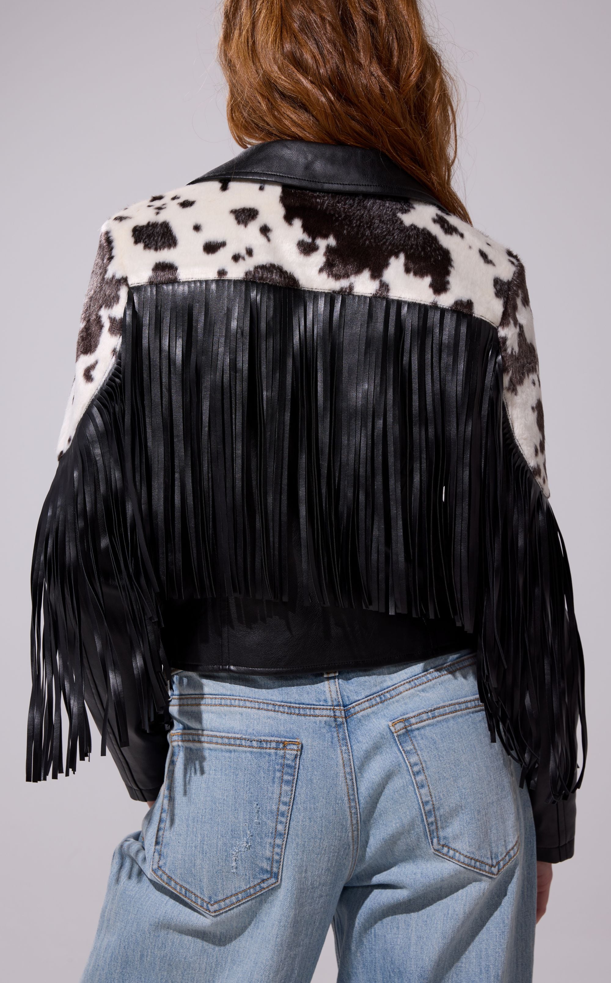 OLANDRIA-BLACKMULTI WESTERN FRINGE JACKET - Image 4