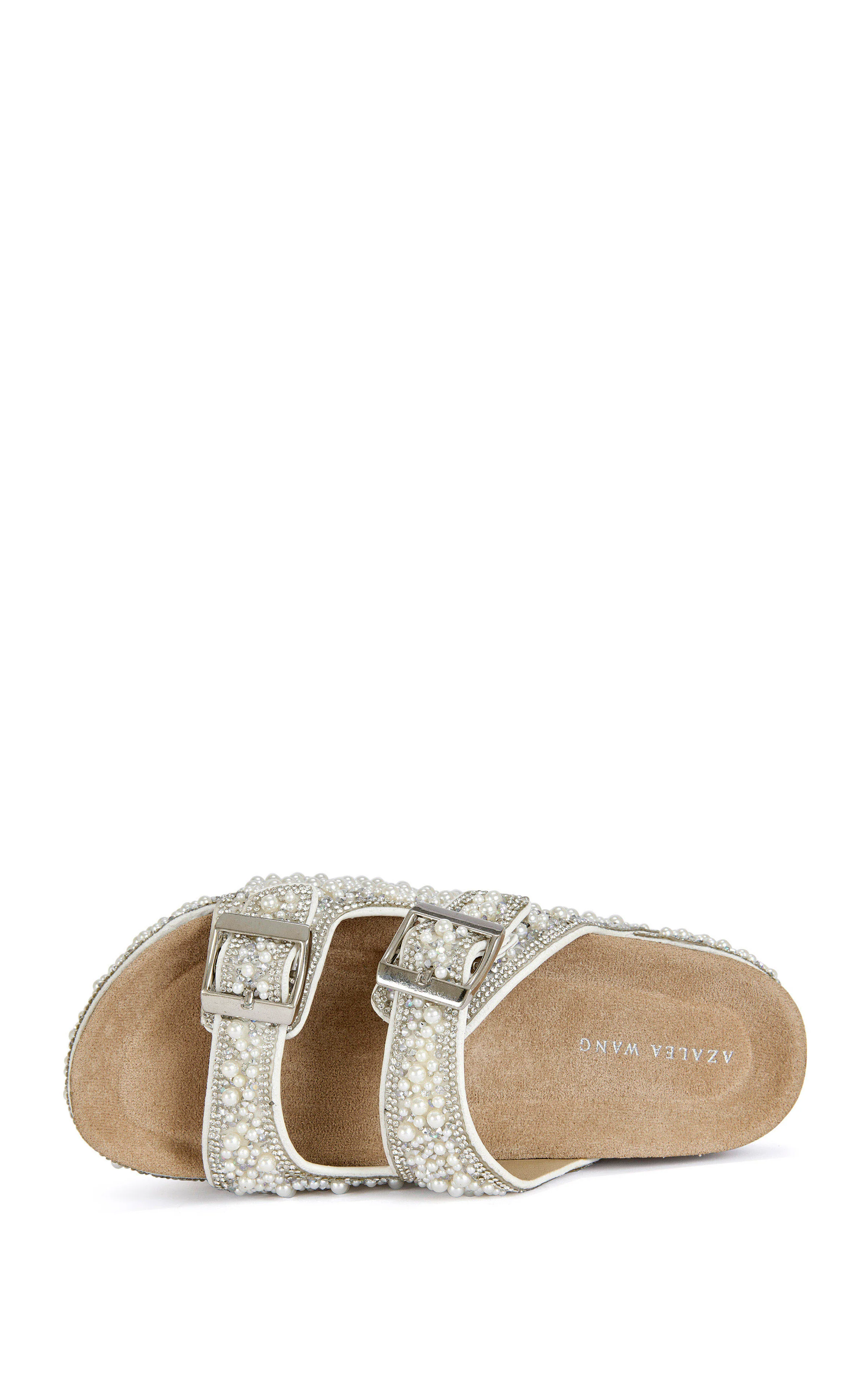 OPALINE-IVORY PEARL FLATFORM SANDAL - Image 4