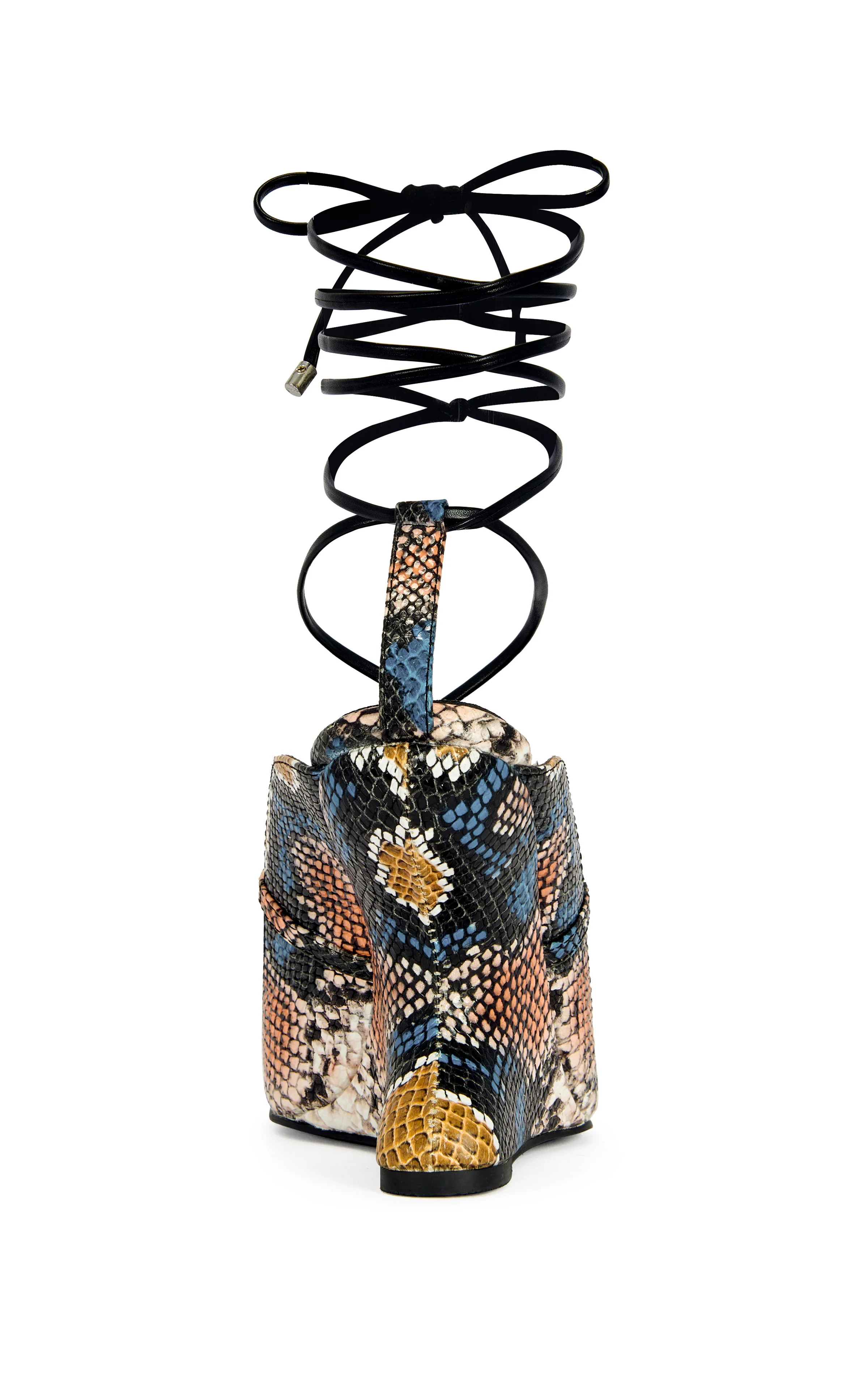 ORENA-SNAKEMULTI WRAP-AROUND WEDGE SANDAL - Image 3