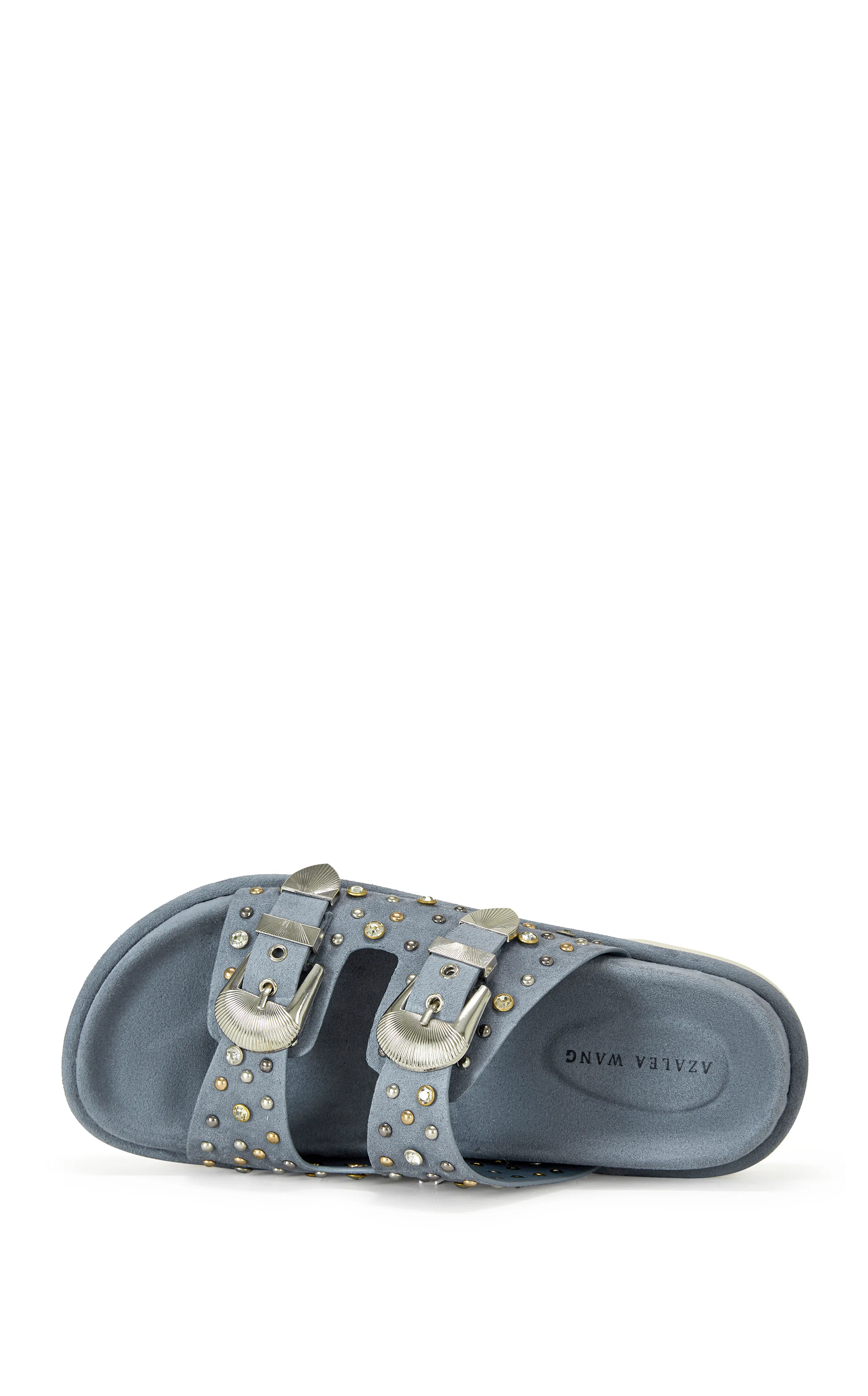 OSWALD-BLUE FLAT SANDAL - Image 5