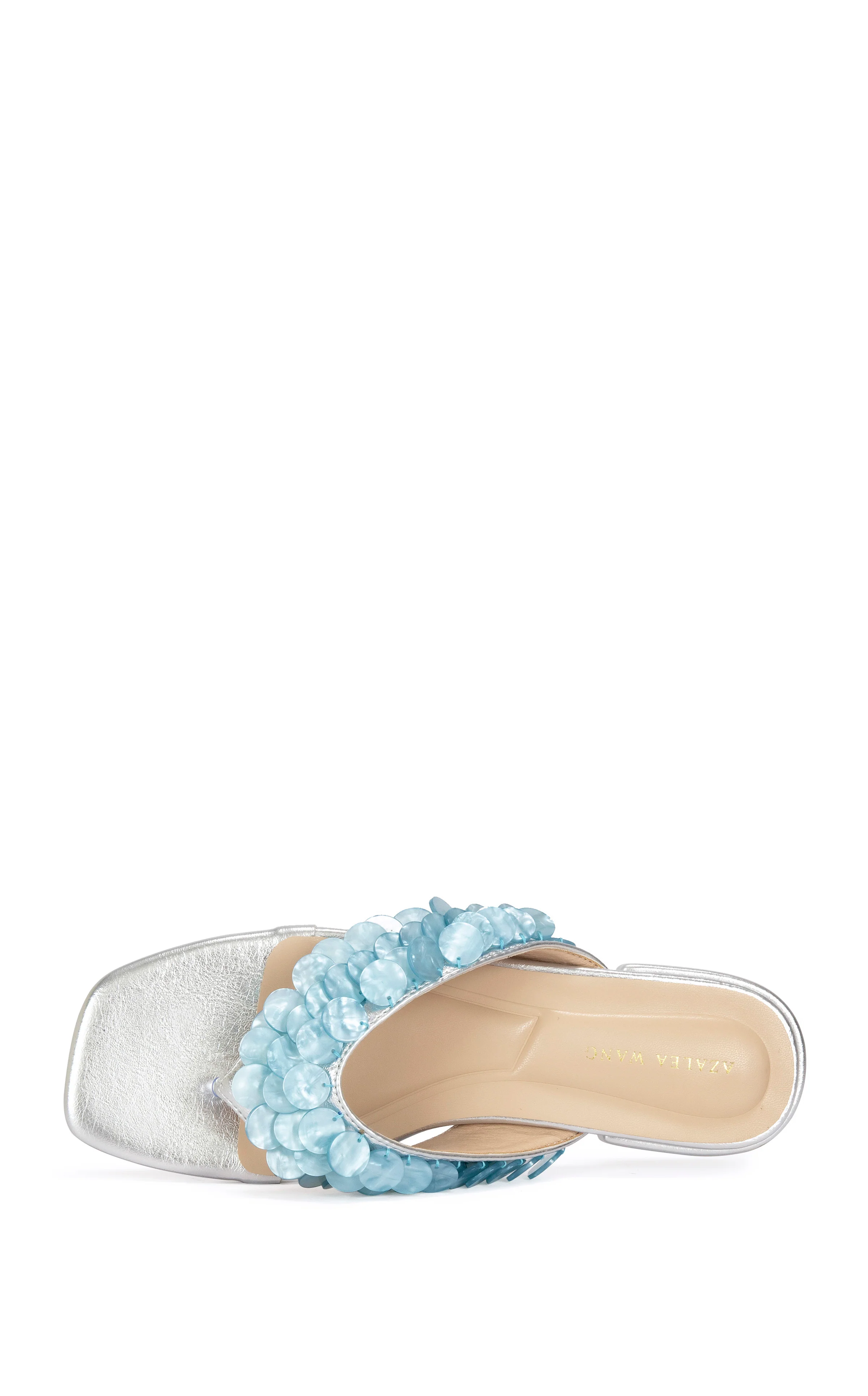 PEARLIA-SILVERMULTI MOTHER OF PEARL THONG FLAT SANDAL - Image 4