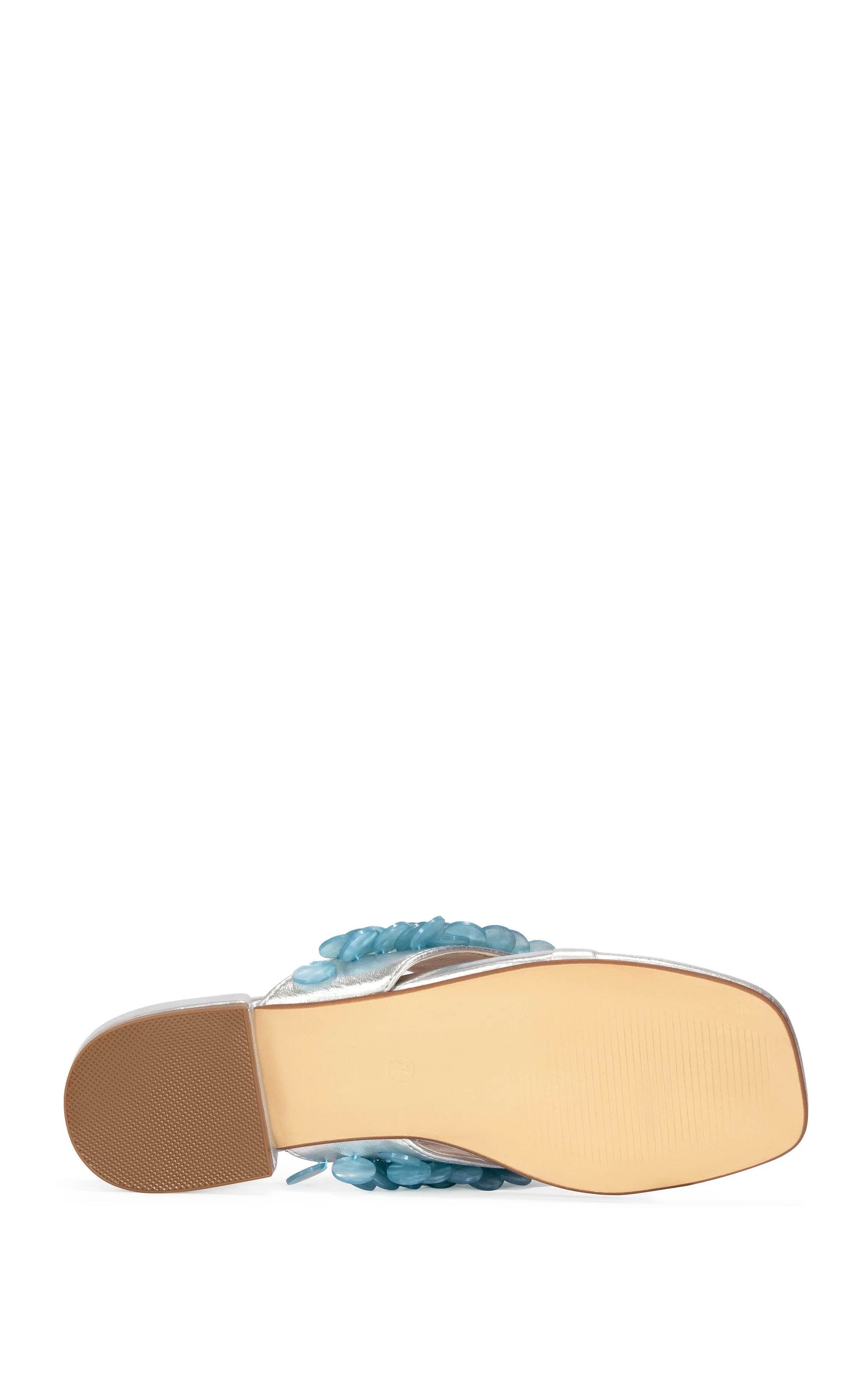 PEARLIA-SILVERMULTI MOTHER OF PEARL THONG FLAT SANDAL - Image 5