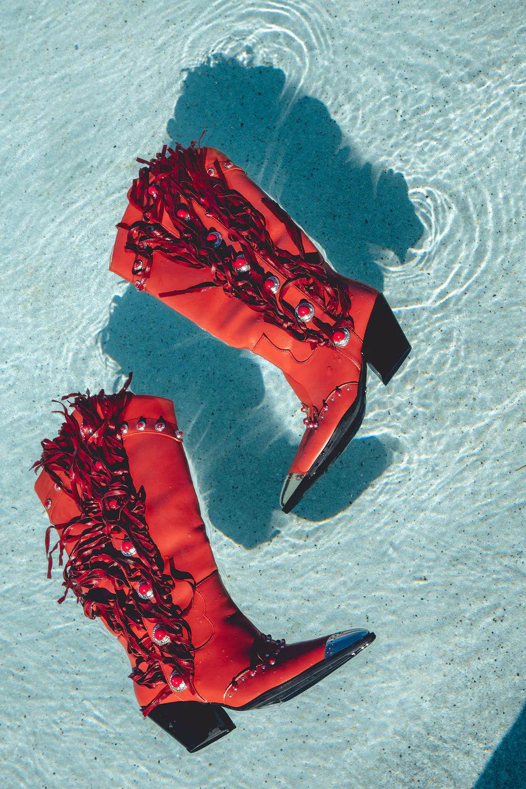PELAGIUS-RED WESTERN BOOT - Image 8
