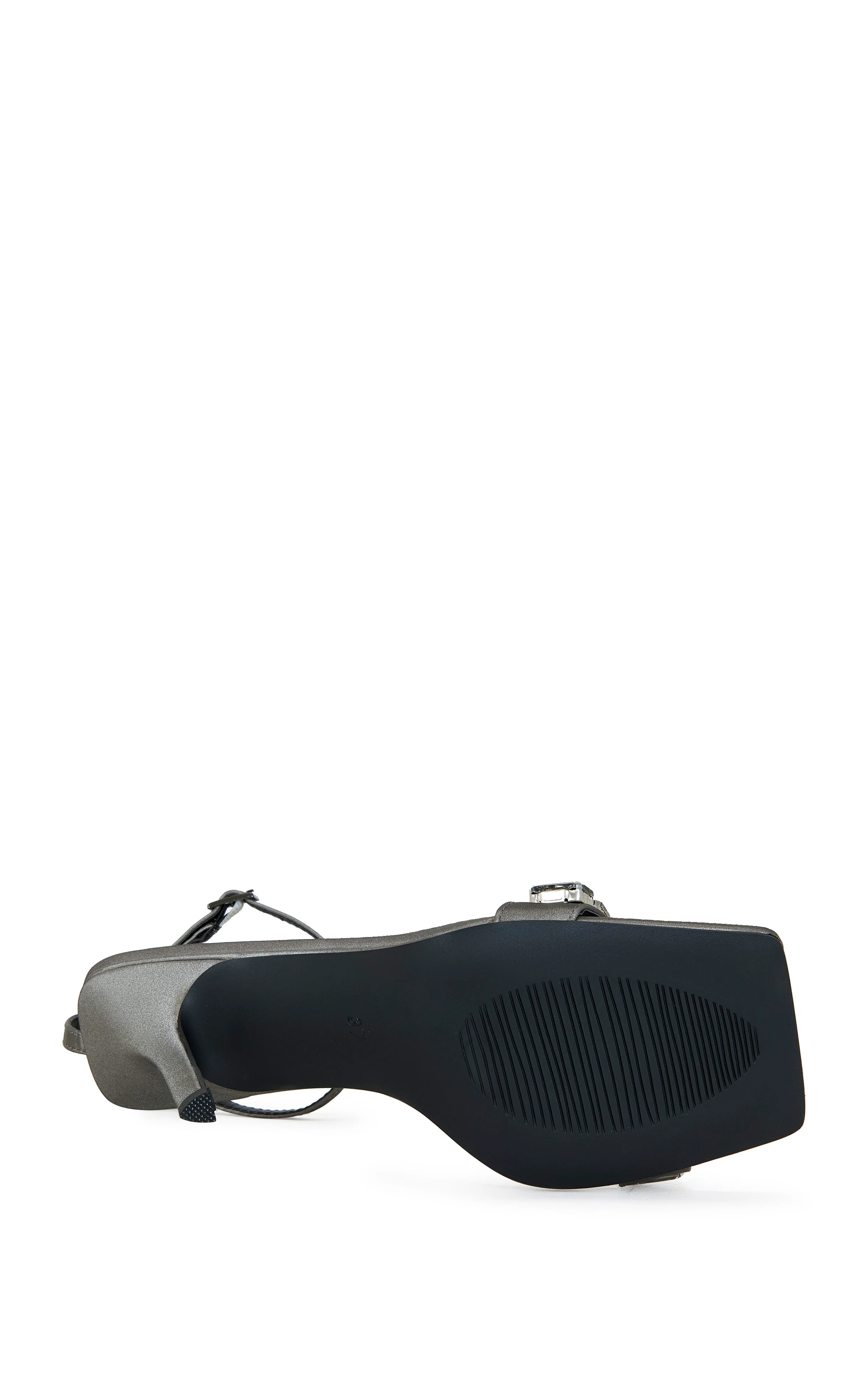 PERIIS-GREY STILETTO SANDAL - Image 4