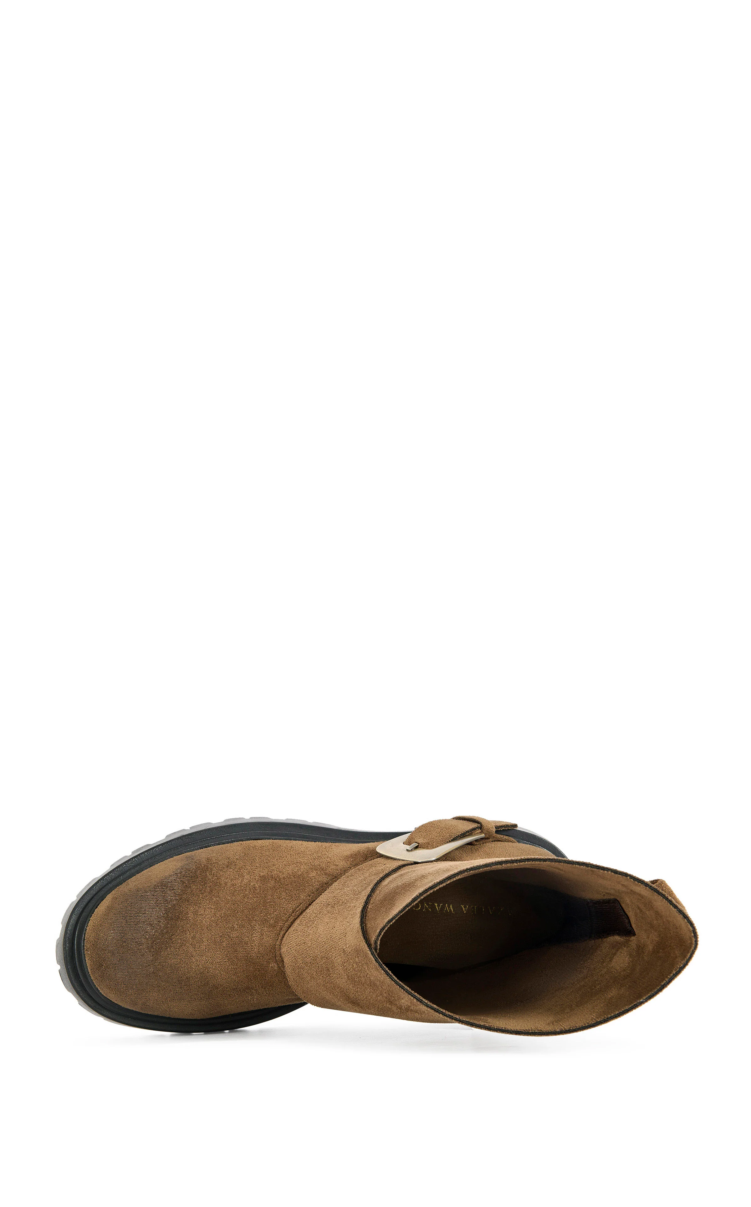 PHRIXUS-BROWN ASYMMETRICAL COMBAT BOOTIE - Image 4