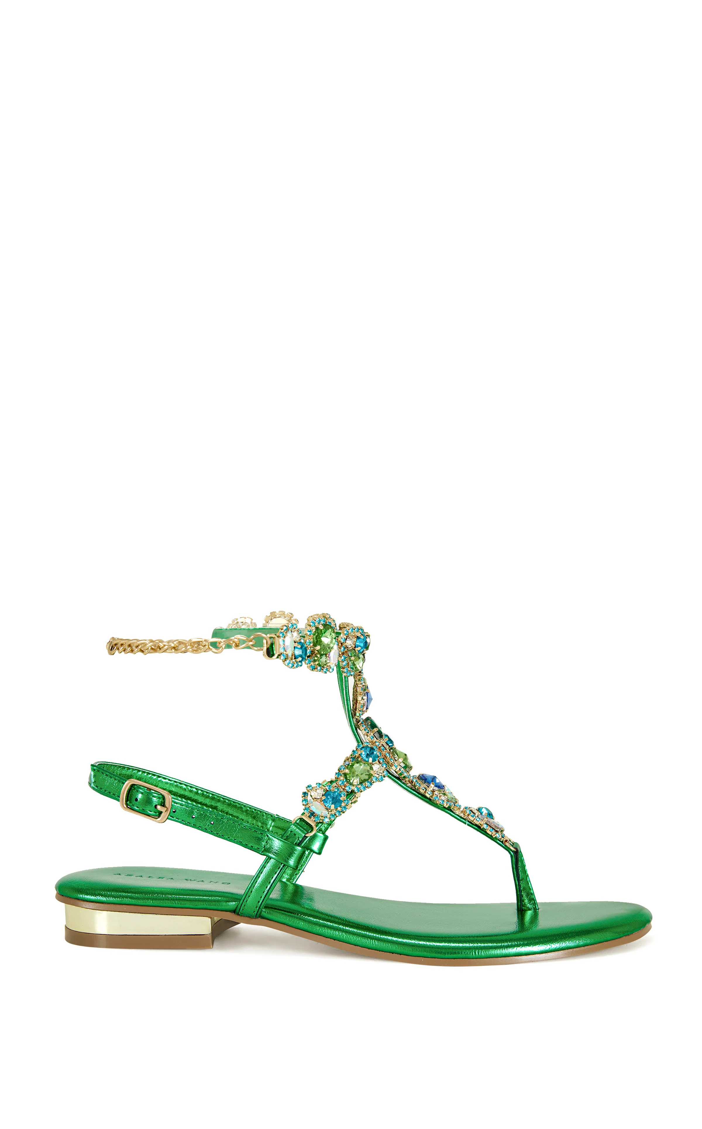 PIERA-GREEN FLAT SANDAL