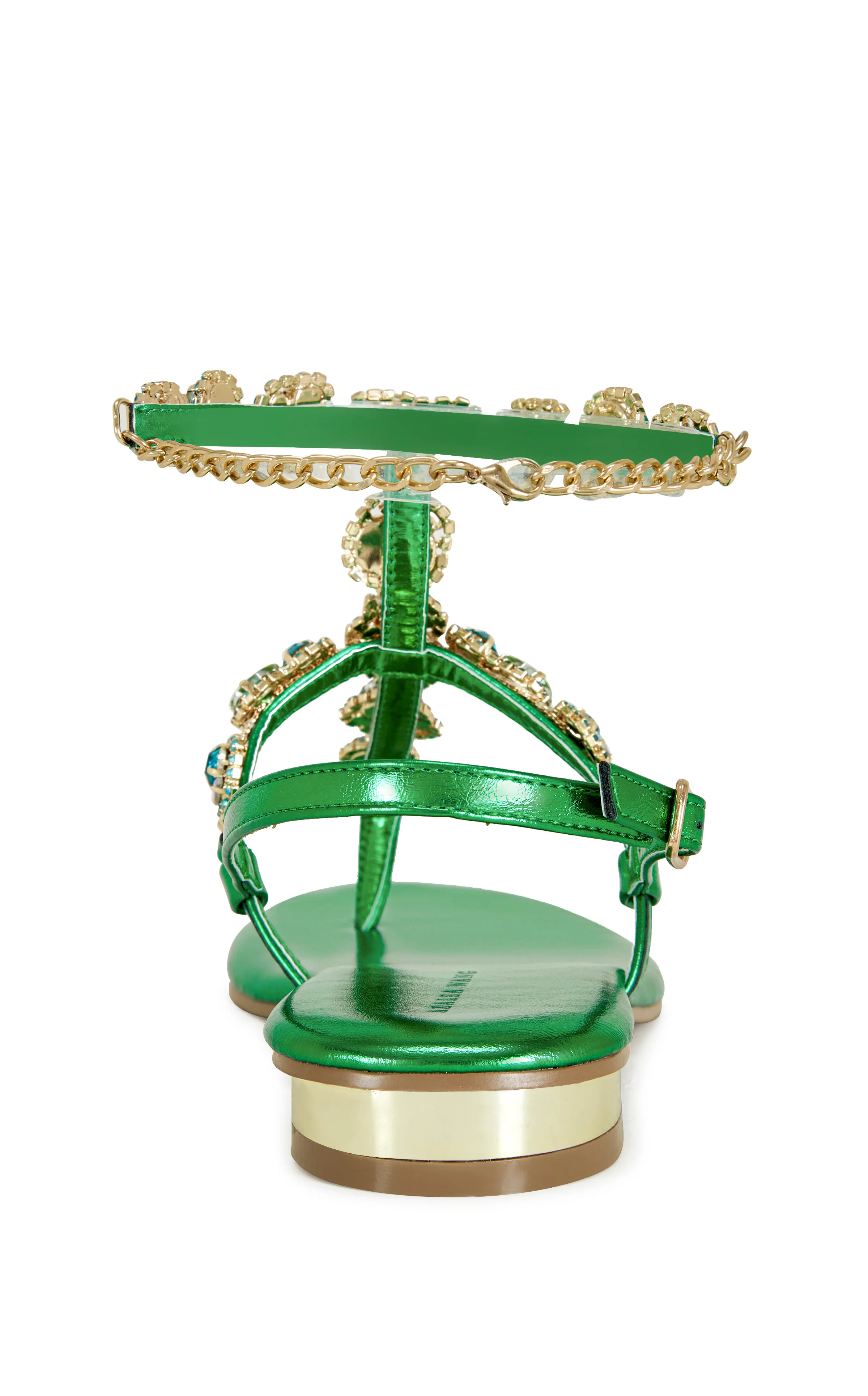 PIERA-GREEN FLAT SANDAL - Image 3