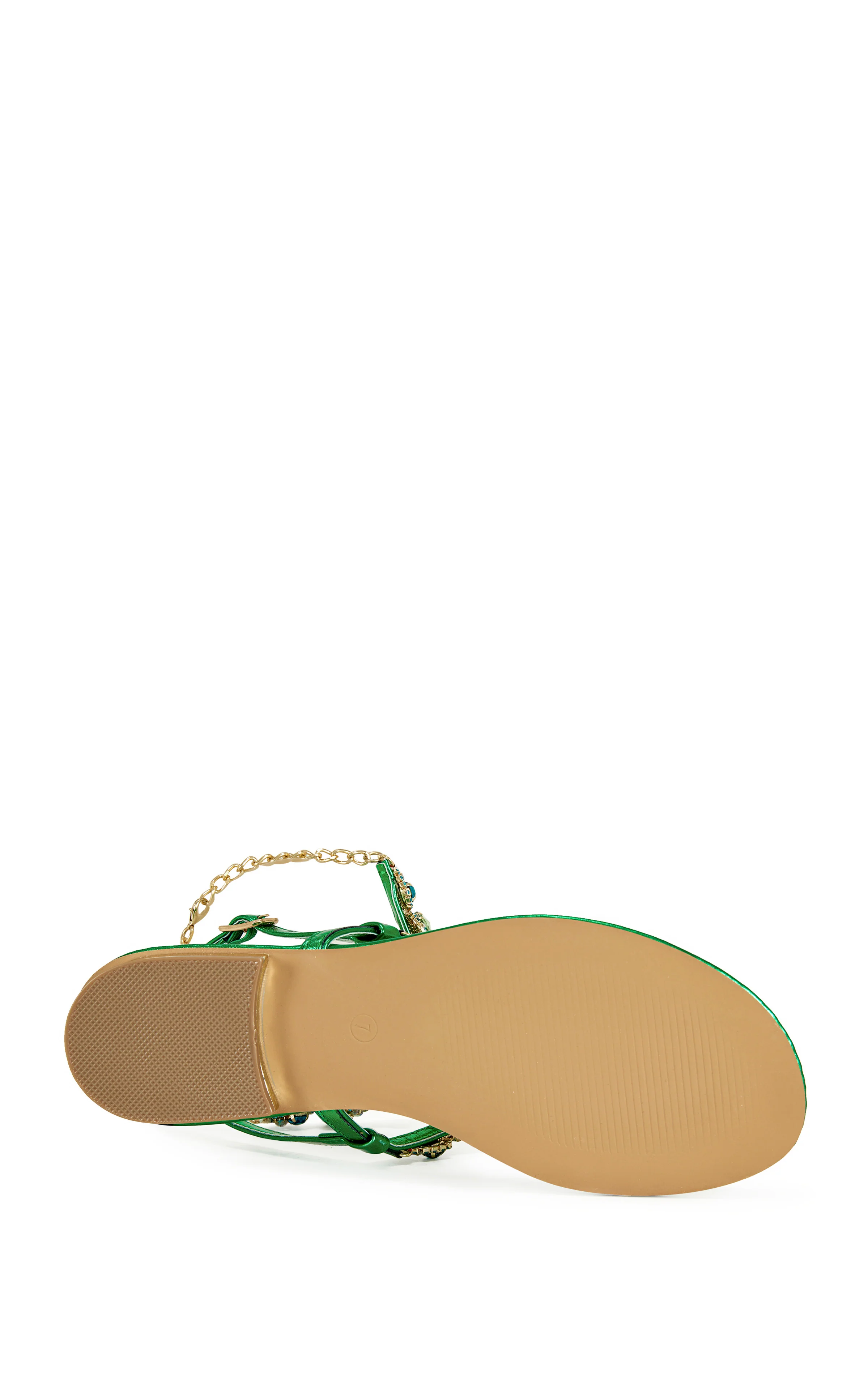 PIERA-GREEN FLAT SANDAL - Image 4