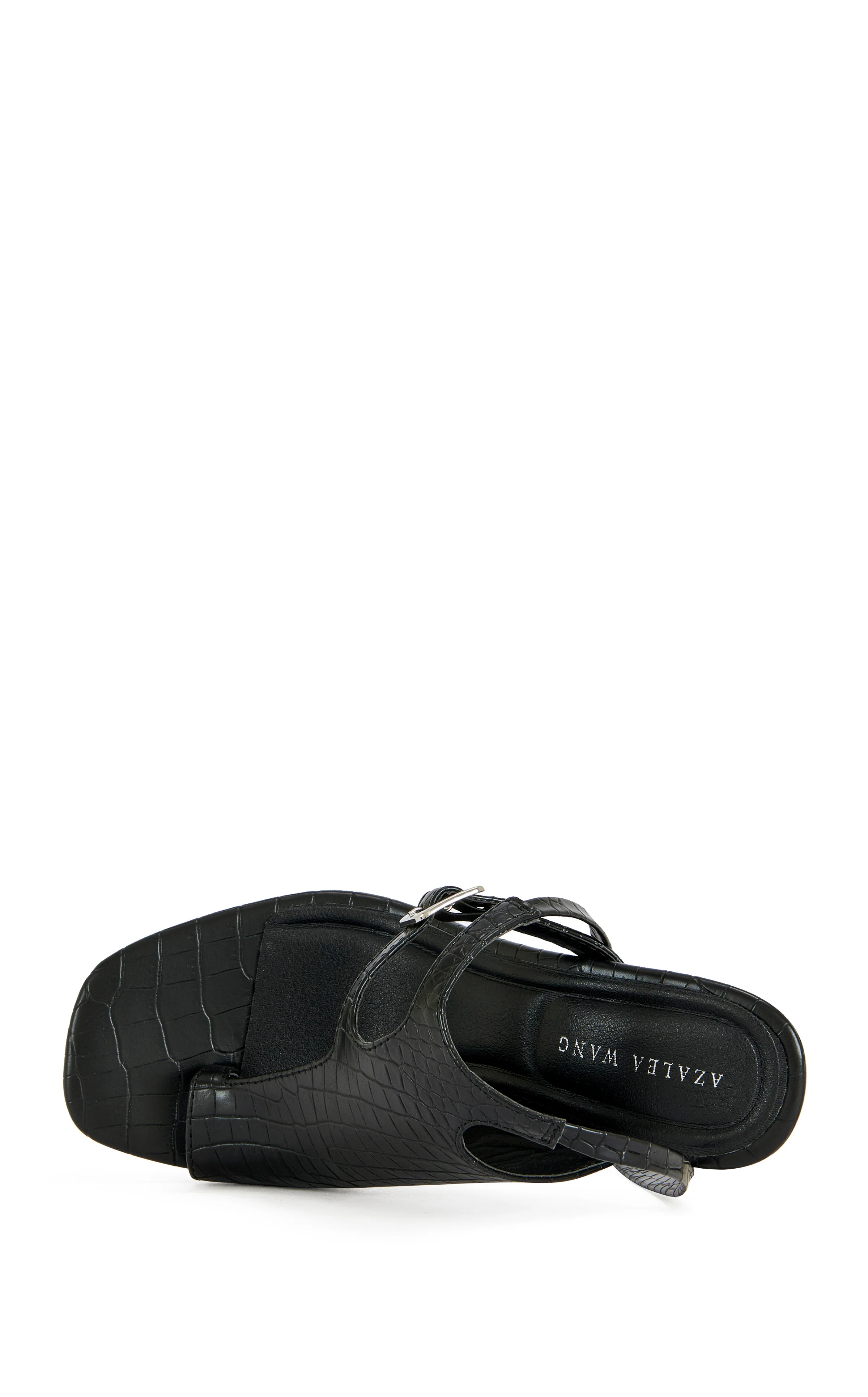 PREVIA-BLACK WRAP-AROUND STILETTO SANDAL - Image 4