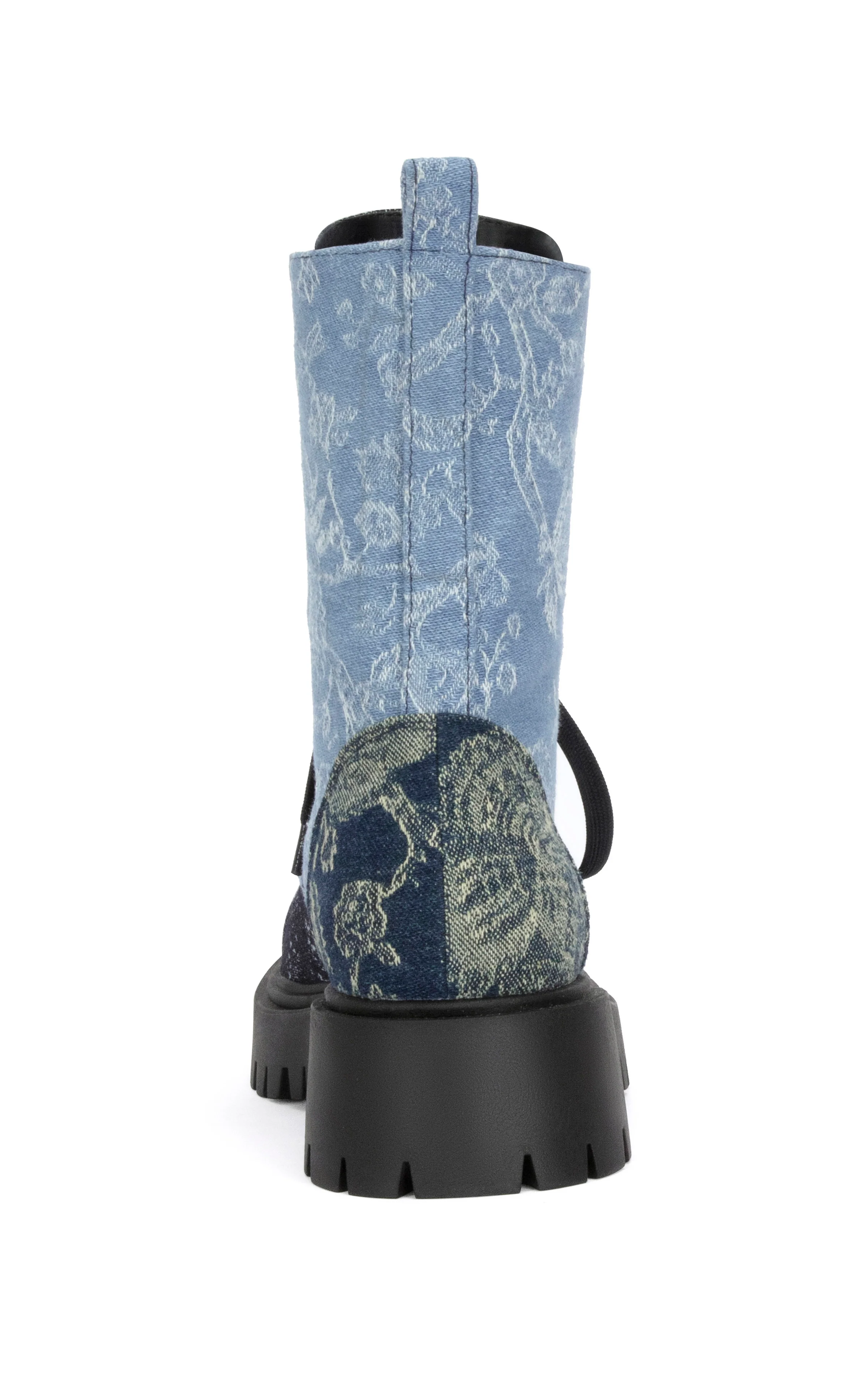 PROVIDENCE-DENIM BANDANA COMBAT BOOTIE - Image 3