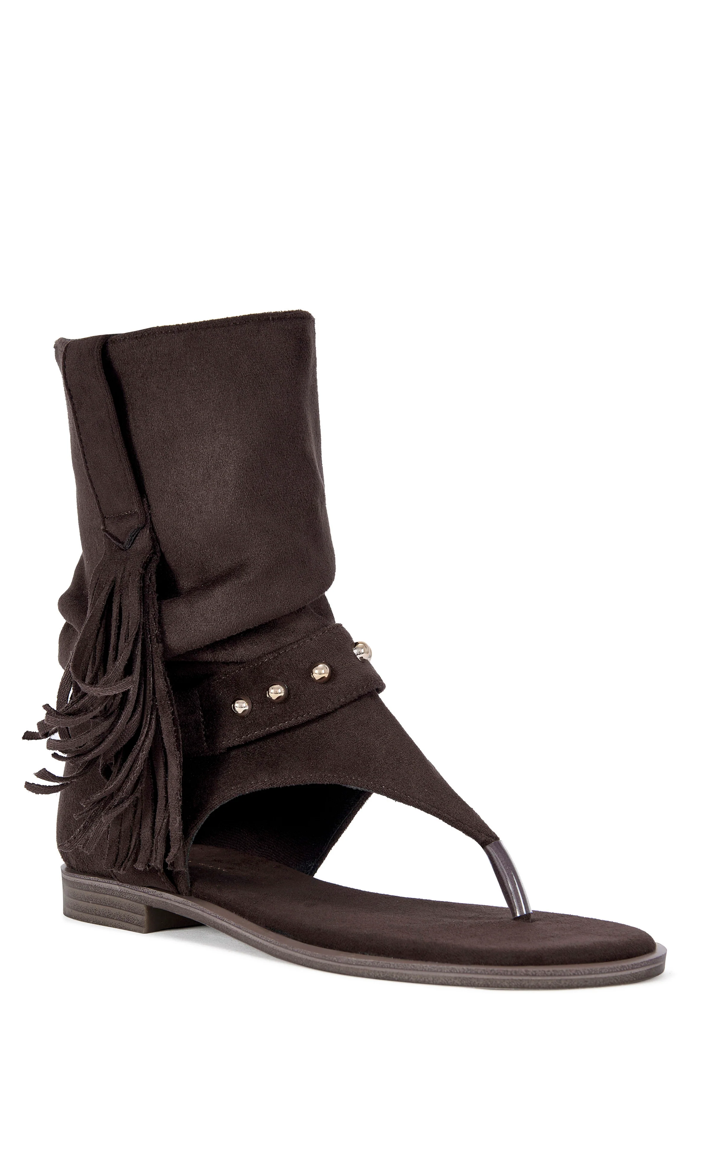 RAINER-CHOCOLATE GLADIATOR FLAT SANDAL - Image 2