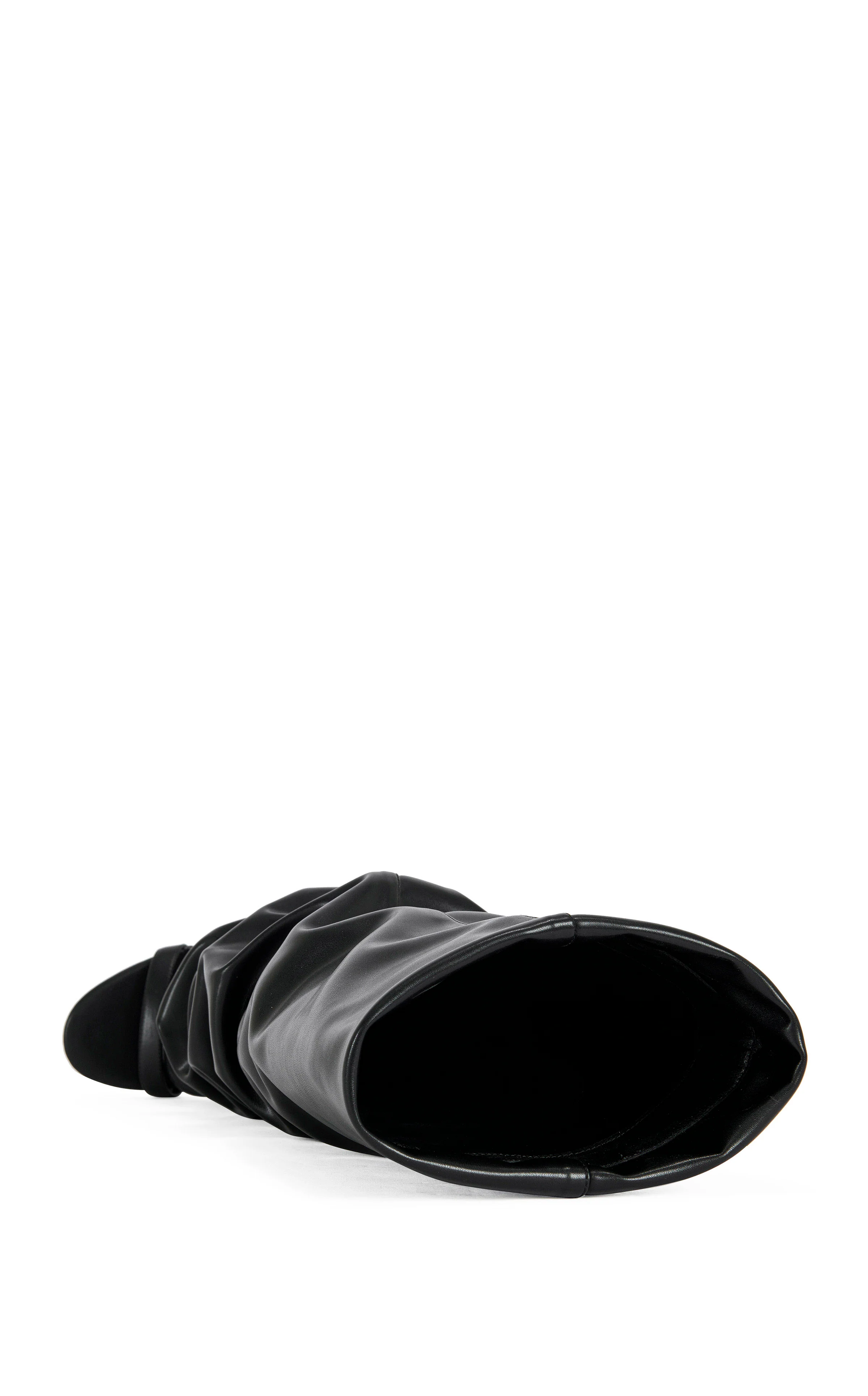 RAYLAN-BLACK SLOUCH WEDGE SANDAL BOOT - Image 4