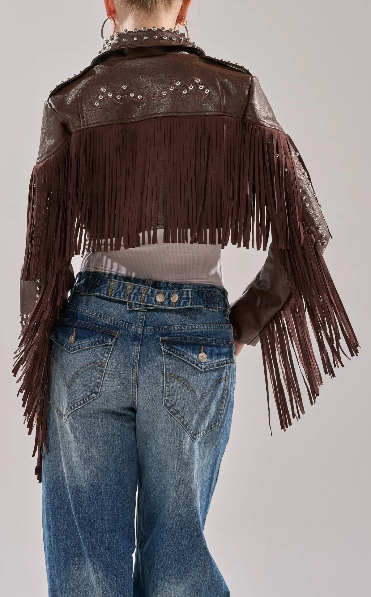 REECE-BROWN WESTERN FRINGE JACKET - Image 3