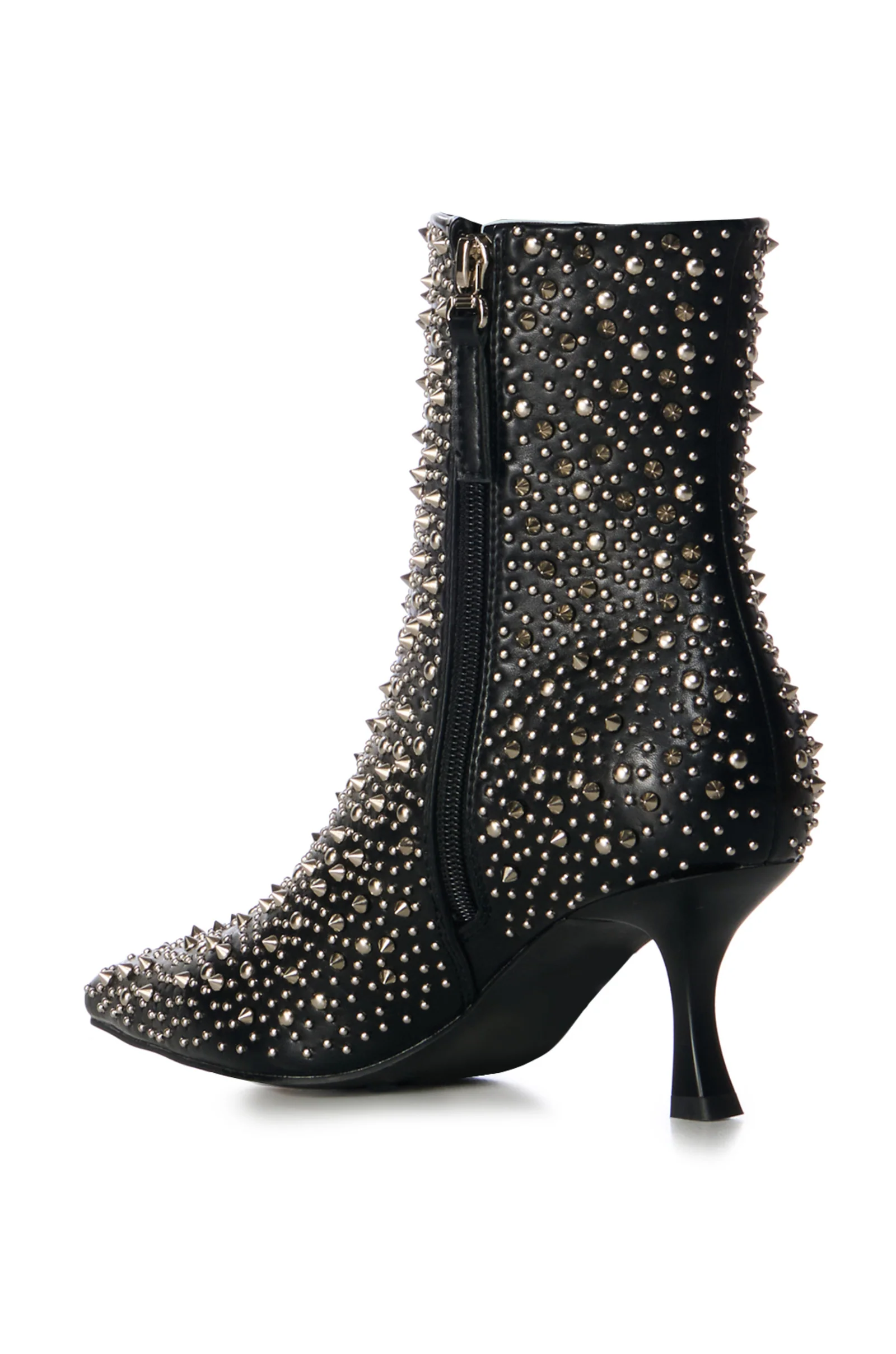 RIDLEY-BLACK STUDDED STILETTO BOOTIE - Image 3