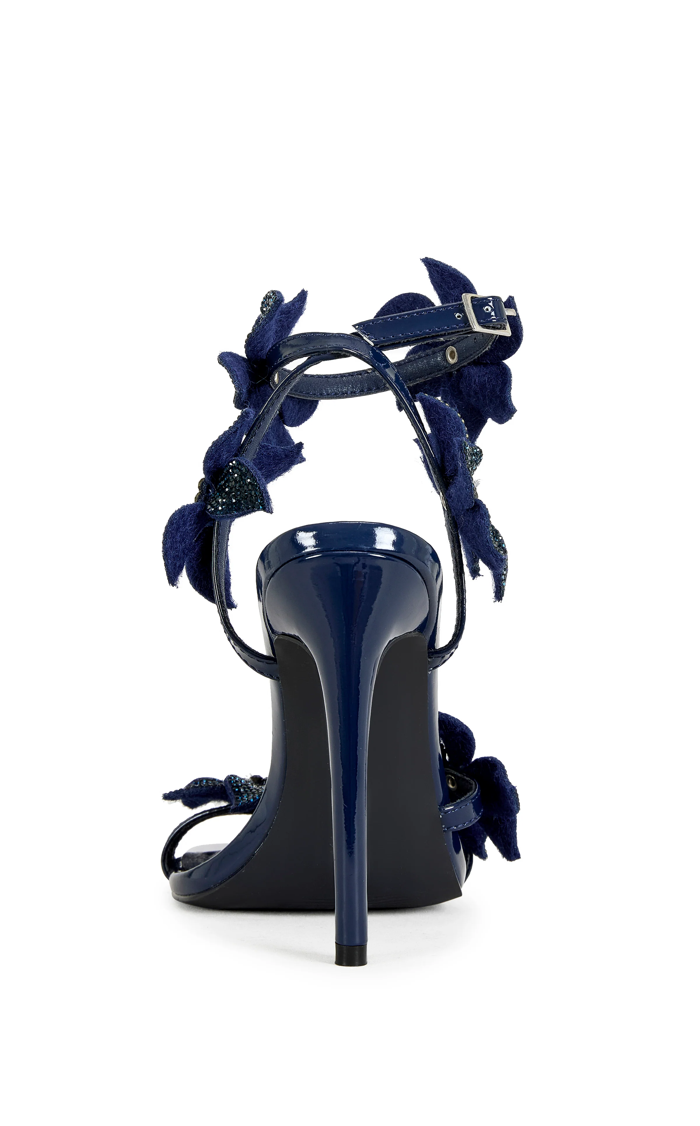 ROMI-NAVY STILETTO SANDAL - Image 4