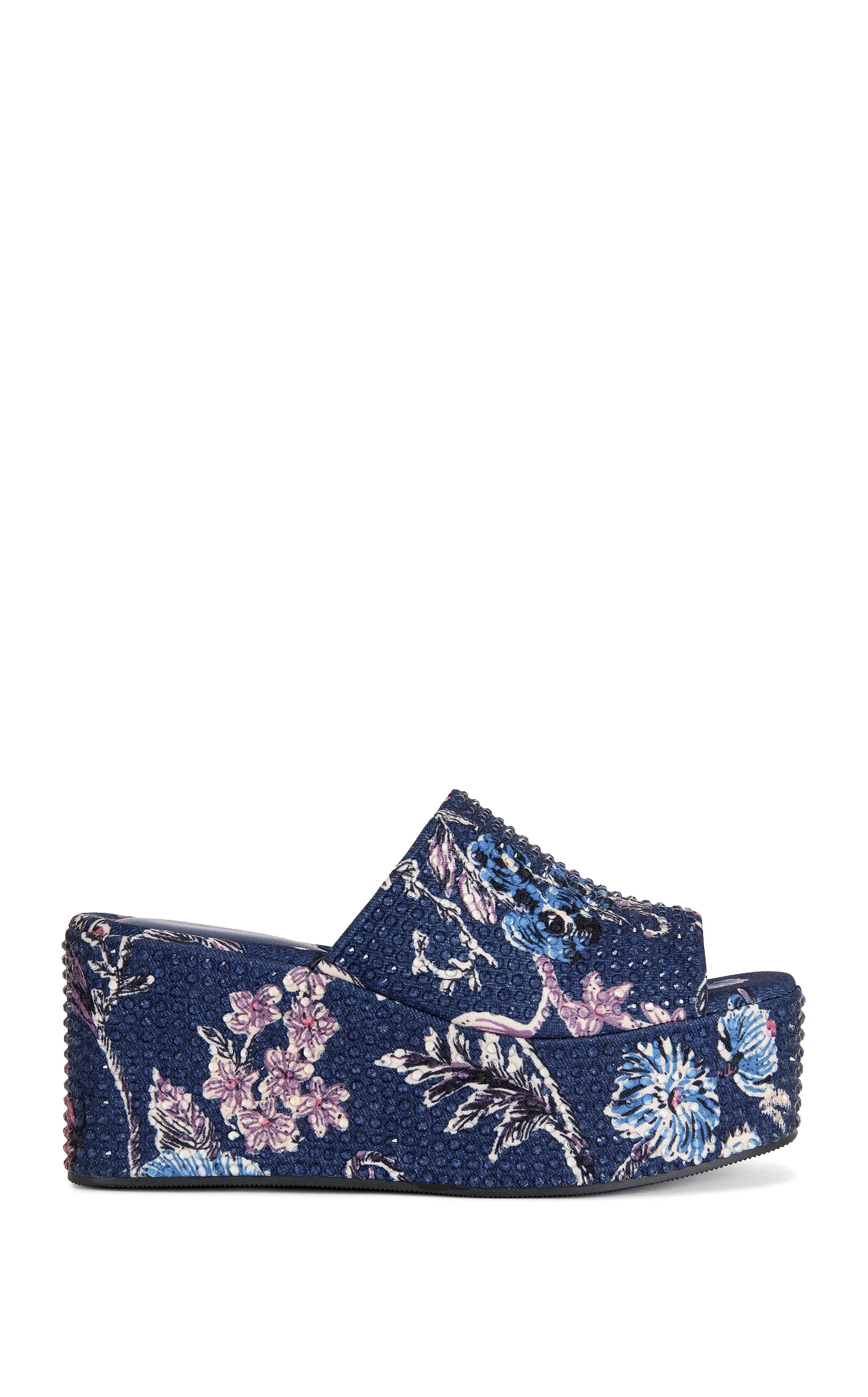 ROSALIND-BLUEMULTI RHINESTONE PLATFORM SANDAL - Image 2