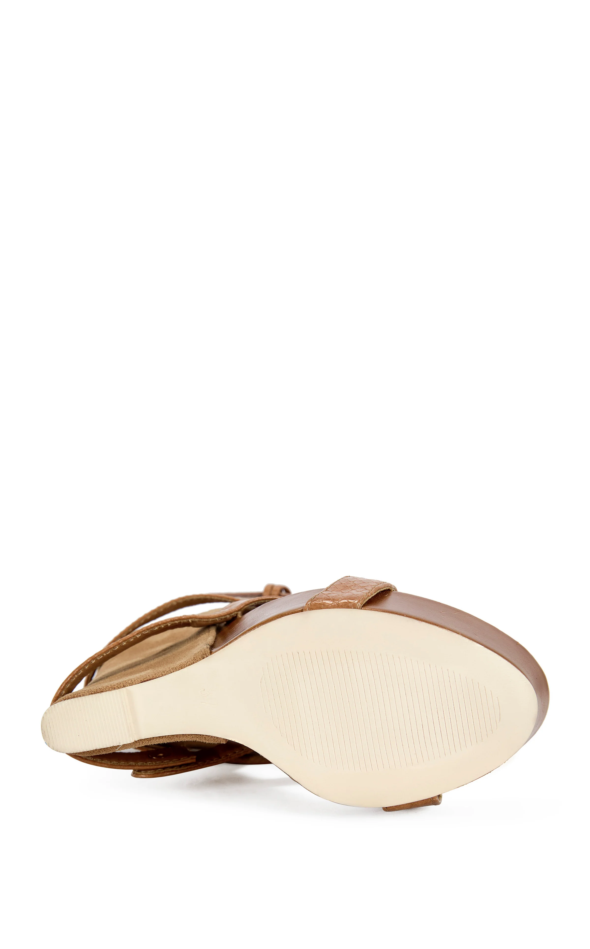ROTHKO-CAMEL BELTED WEDGE SANDAL BOOTIE - Image 5