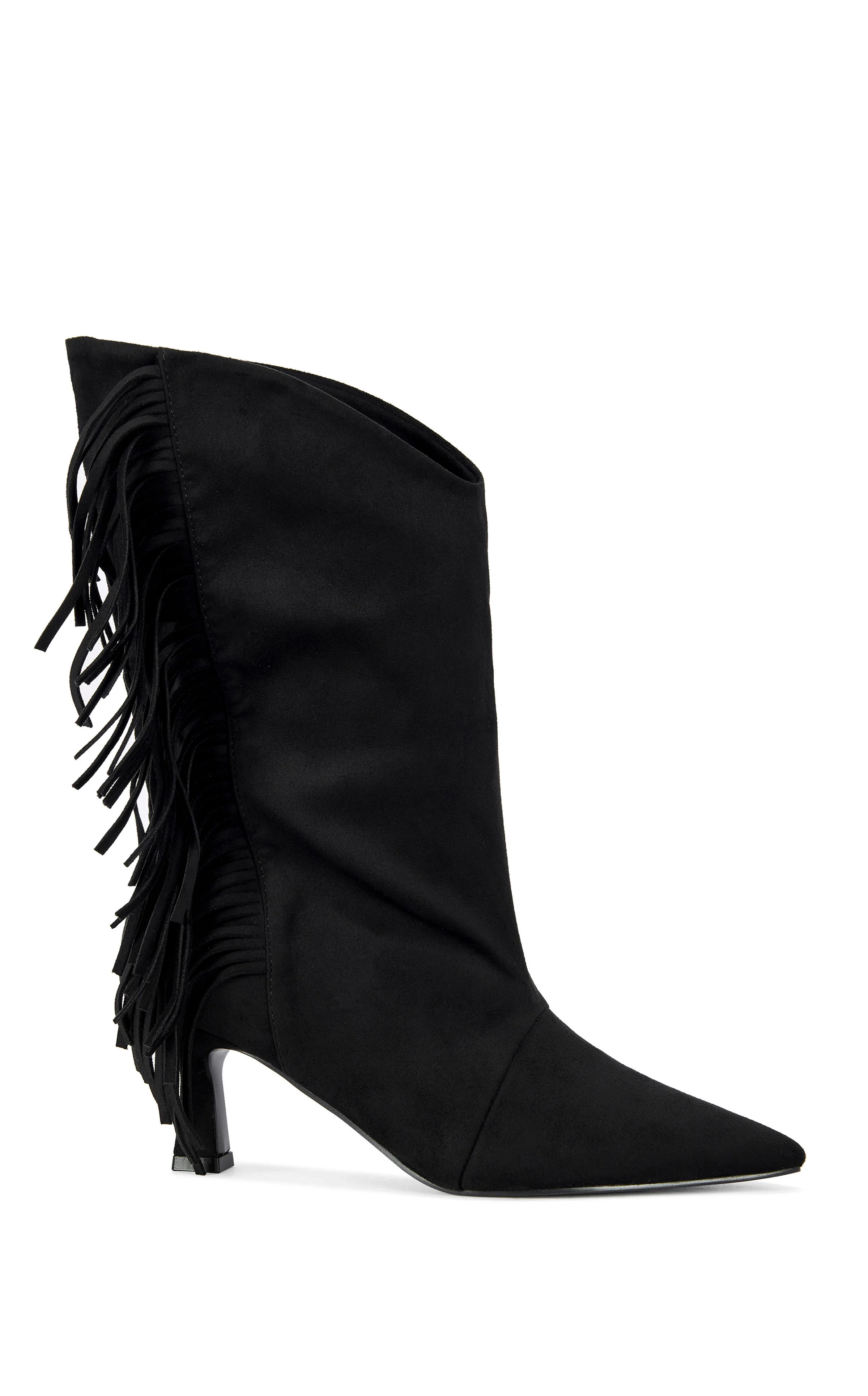 SARIAH-BLACK FRINGE BOOTIE
