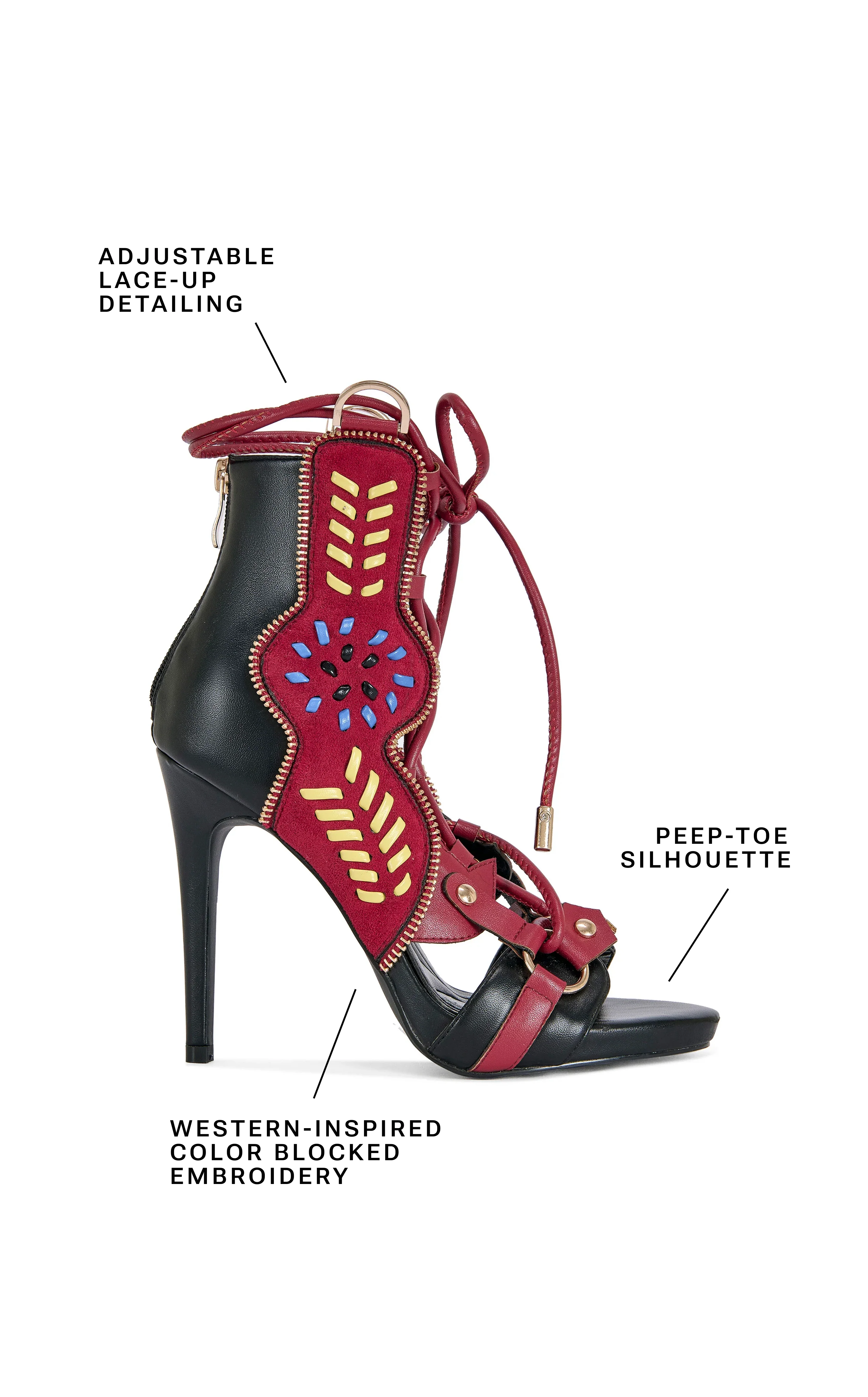 SHAINIA-BLACKMULTI GLADIATOR SANDAL BOOTIE - Image 6