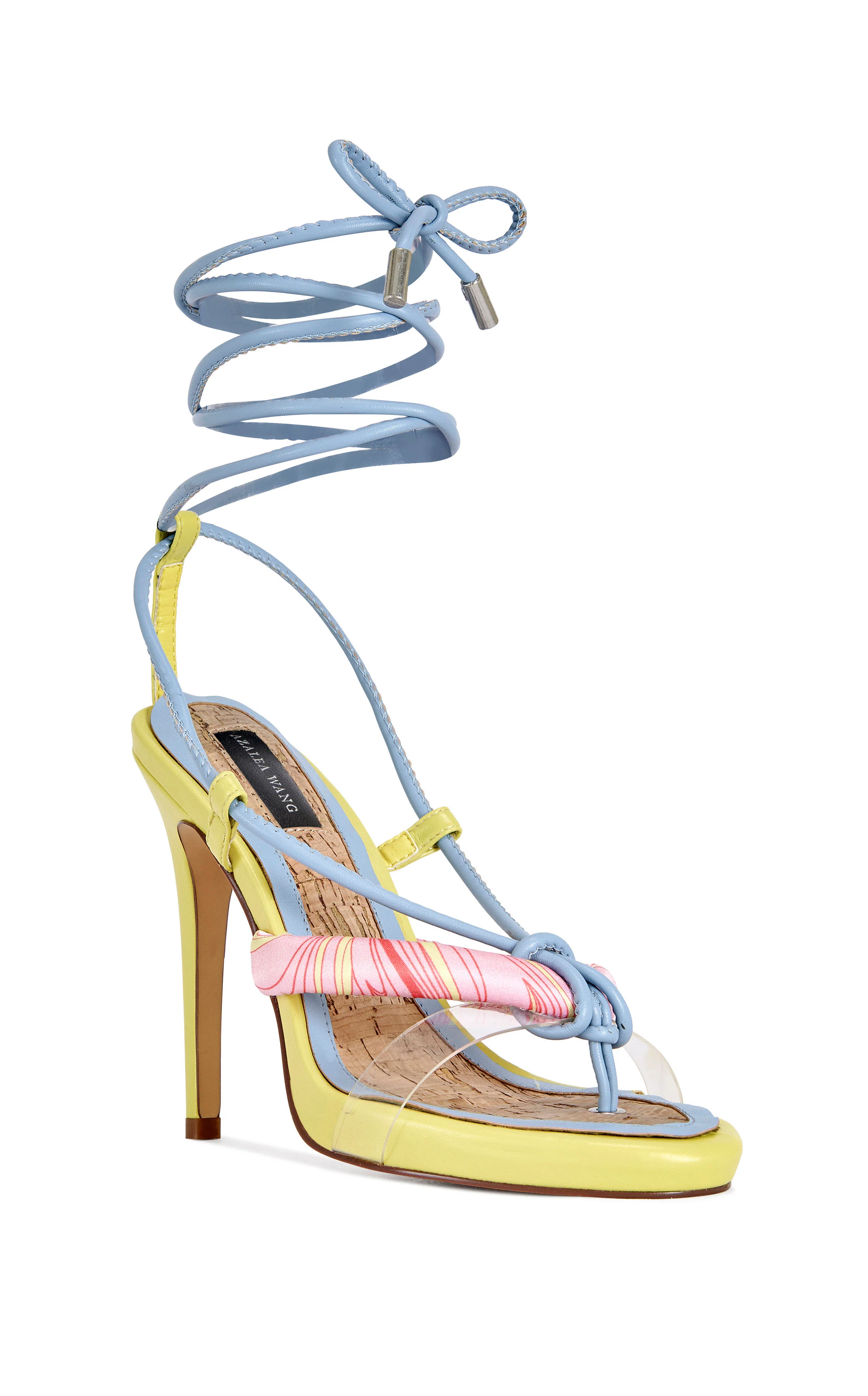 SOMERSET-CITRONMULTI WRAP-AROUND STILETTO SANDAL - Image 2