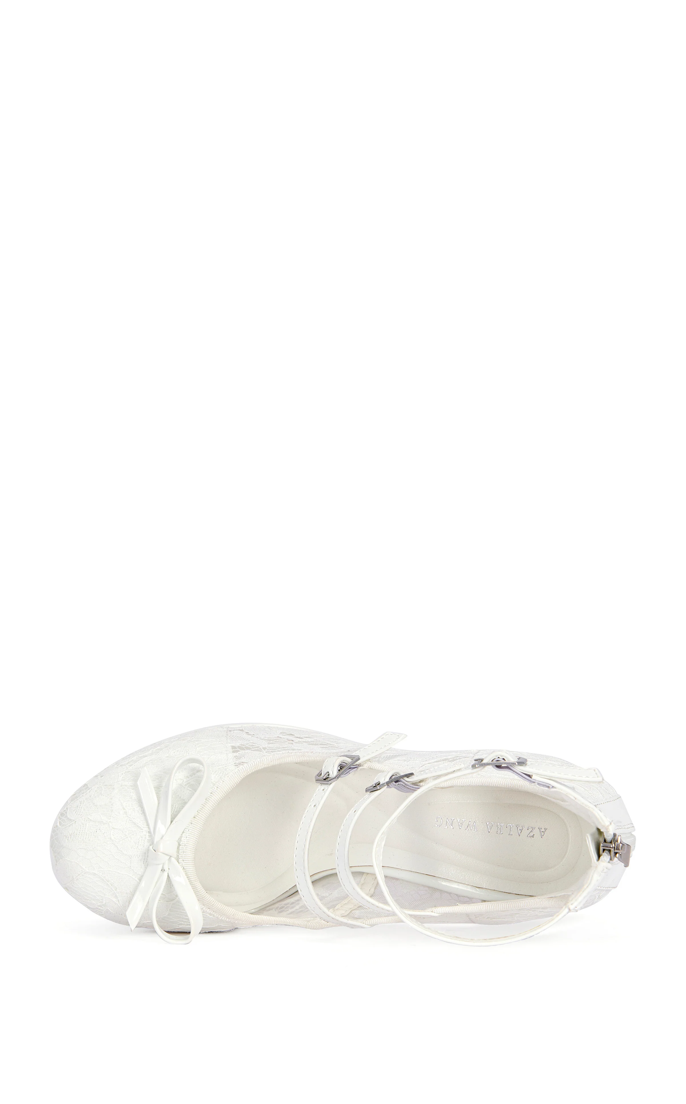SPROUT-WHITE SHEER LACE PLATFORM PUMP - Image 4