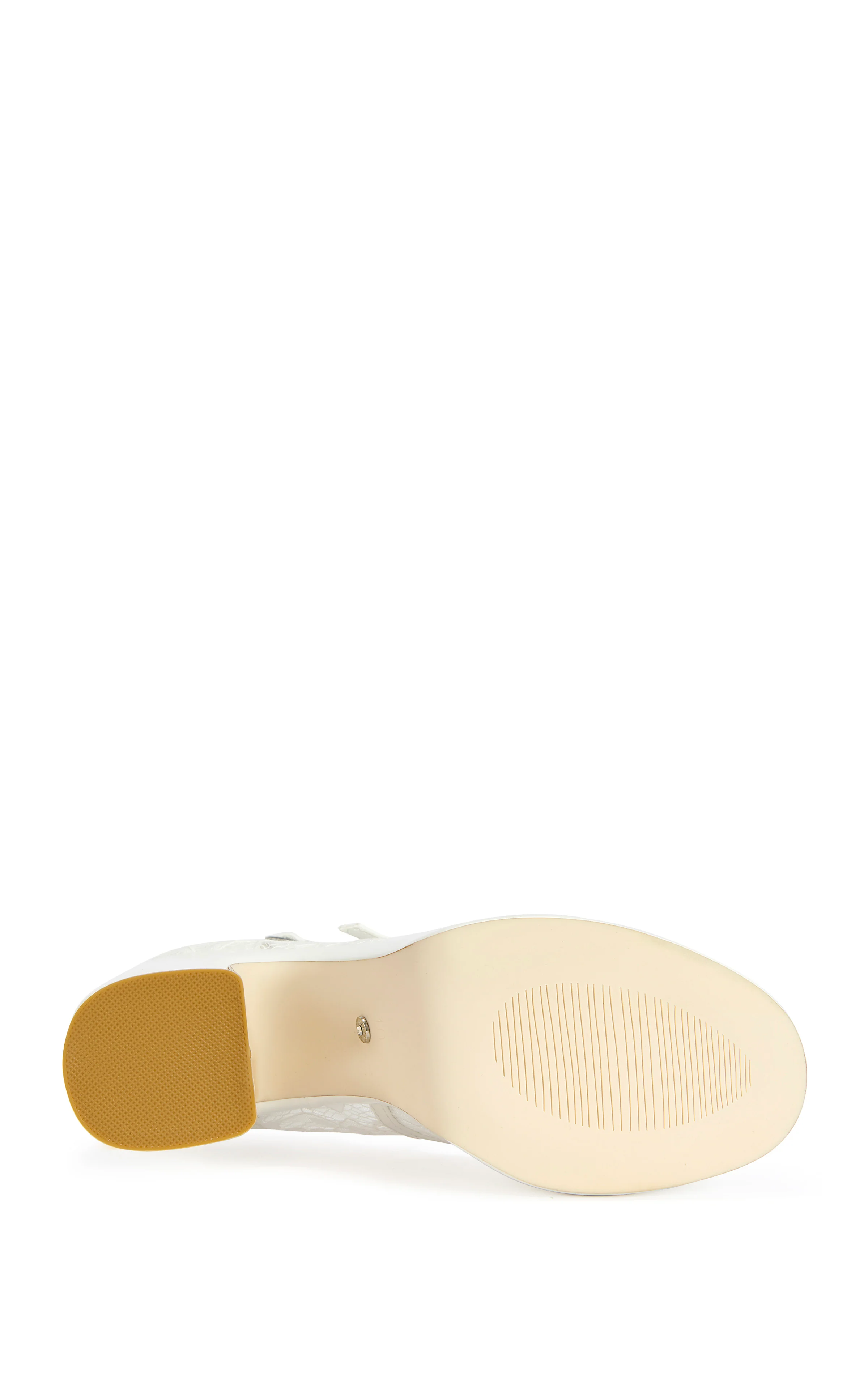 SPROUT-WHITE SHEER LACE PLATFORM PUMP - Image 5