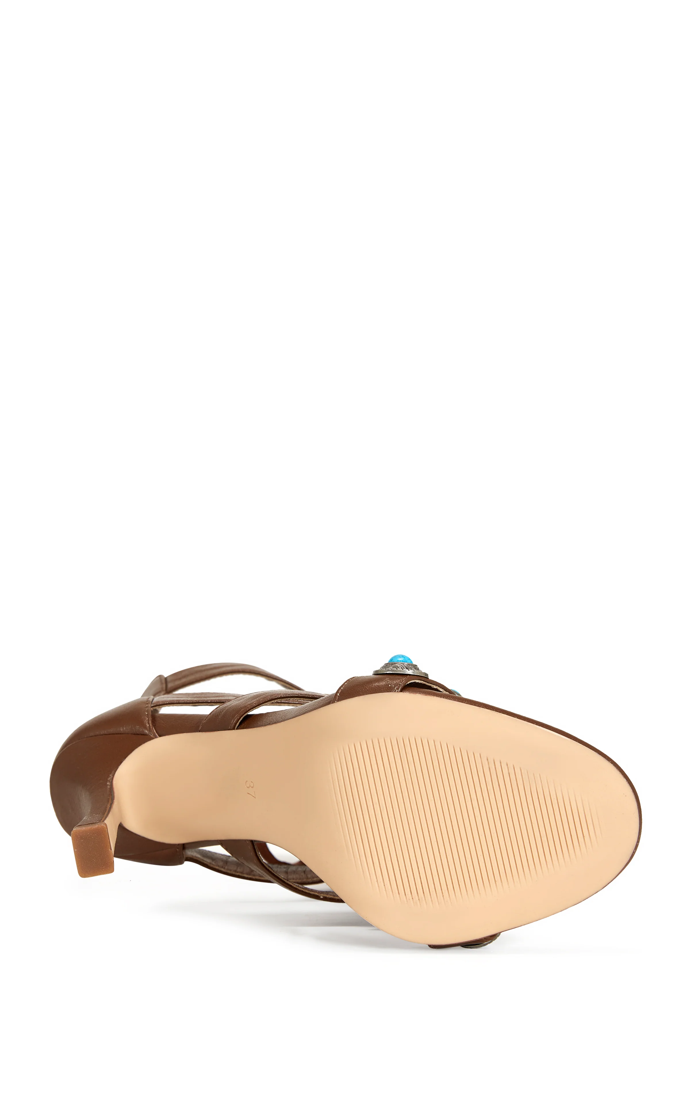SUMAC-BROWN FRINGE GLADIATOR SANDAL BOOTIE - Image 5