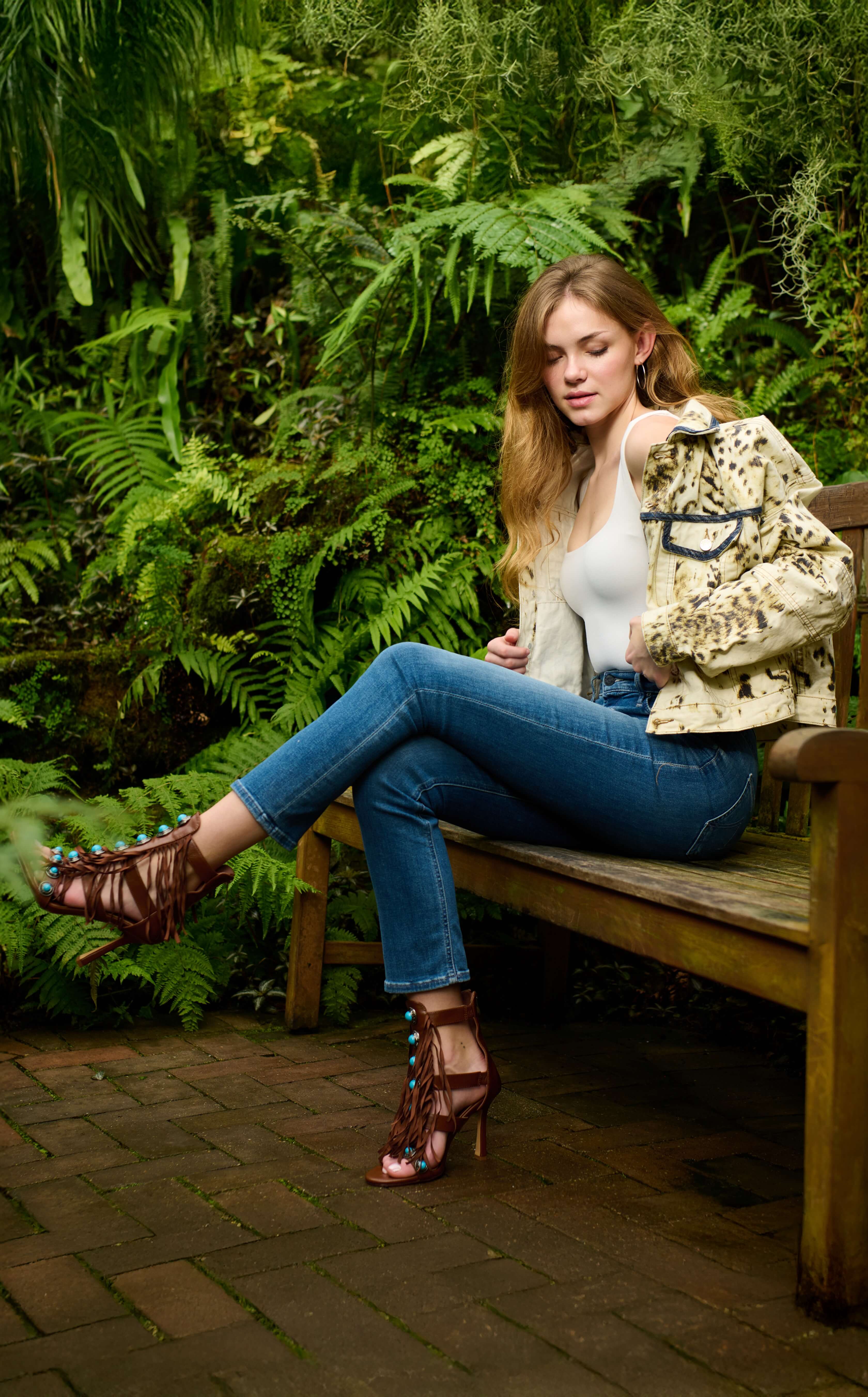 SUMAC-BROWN FRINGE GLADIATOR SANDAL BOOTIE - Image 7