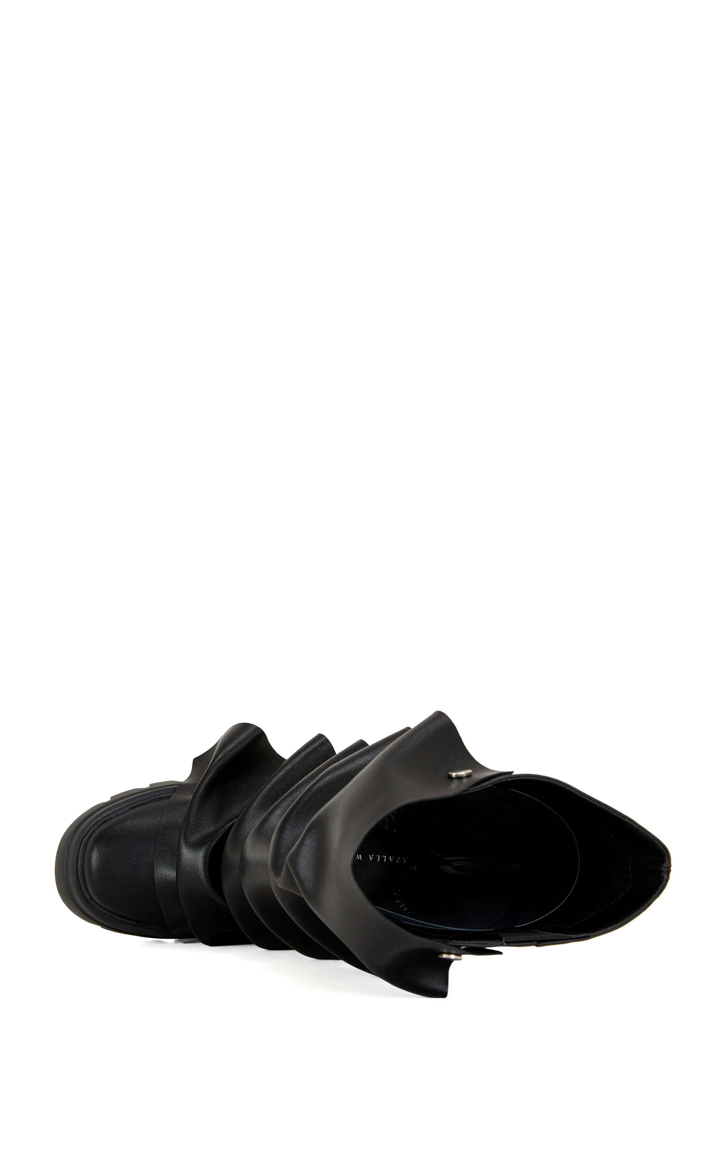 SYBEL-BLACK CHUNKY COMBAT BOOT - Image 5