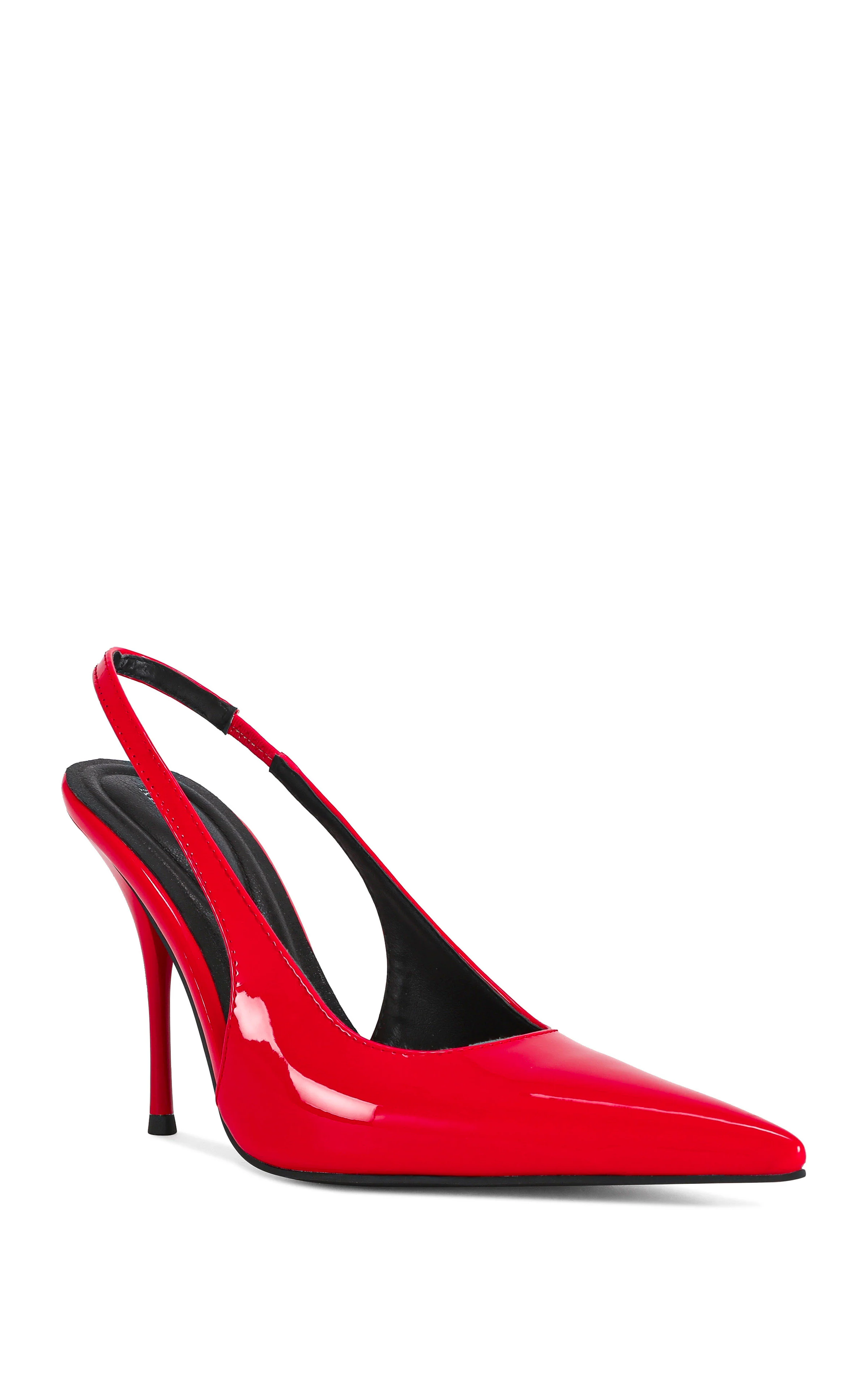 SYLVA-RED POINT TOE SLINGBACK STILETTO PUMP - Image 2