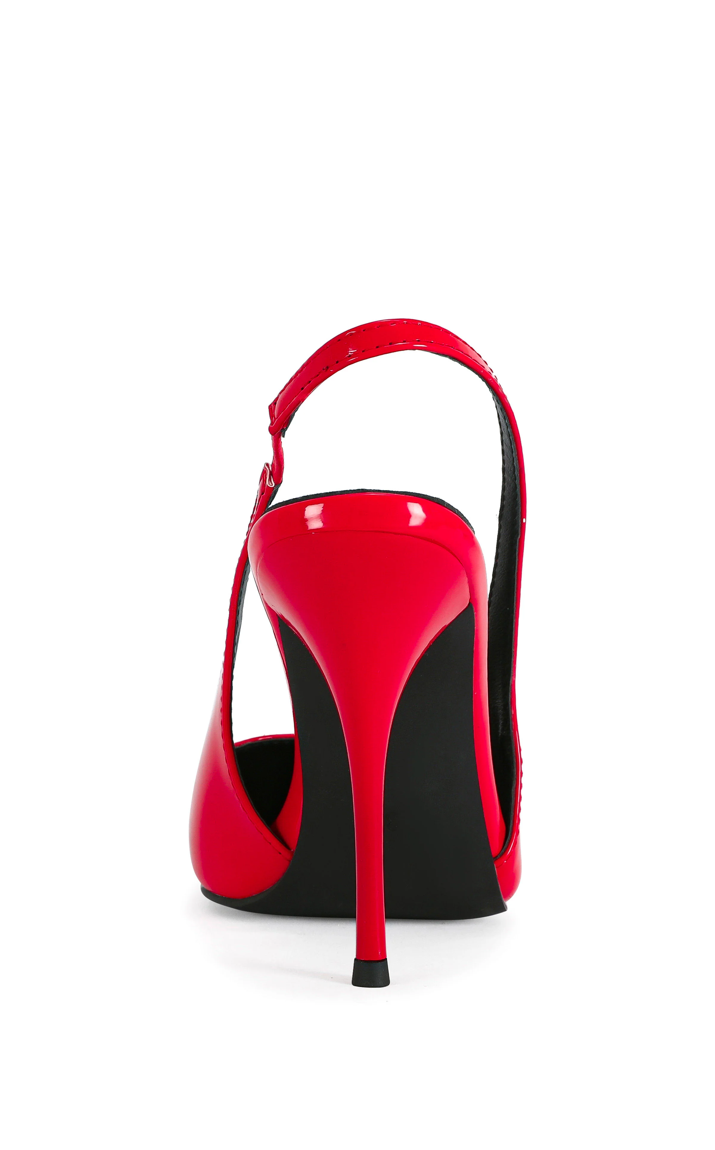 SYLVA-RED POINT TOE SLINGBACK STILETTO PUMP - Image 3