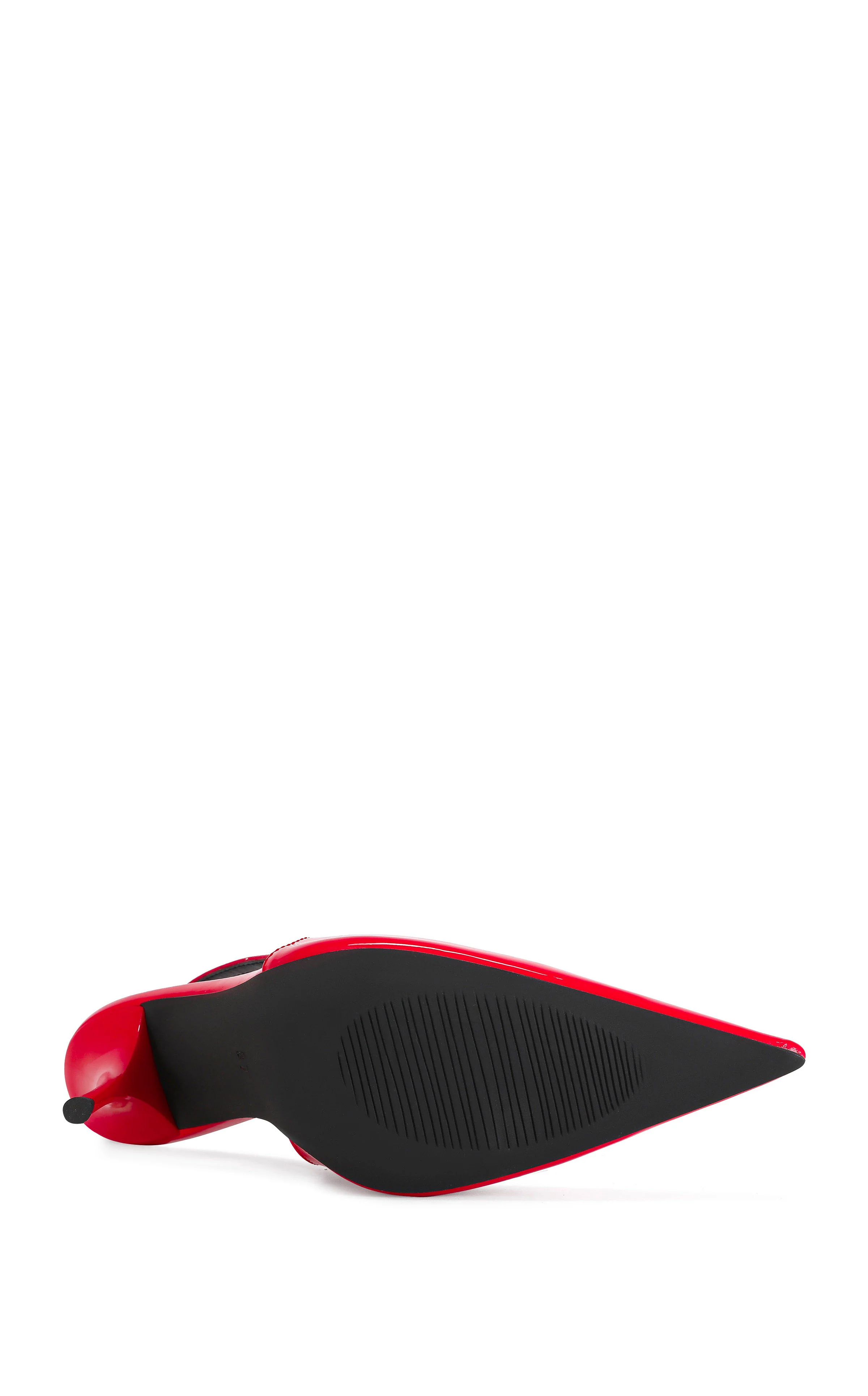 SYLVA-RED POINT TOE SLINGBACK STILETTO PUMP - Image 5
