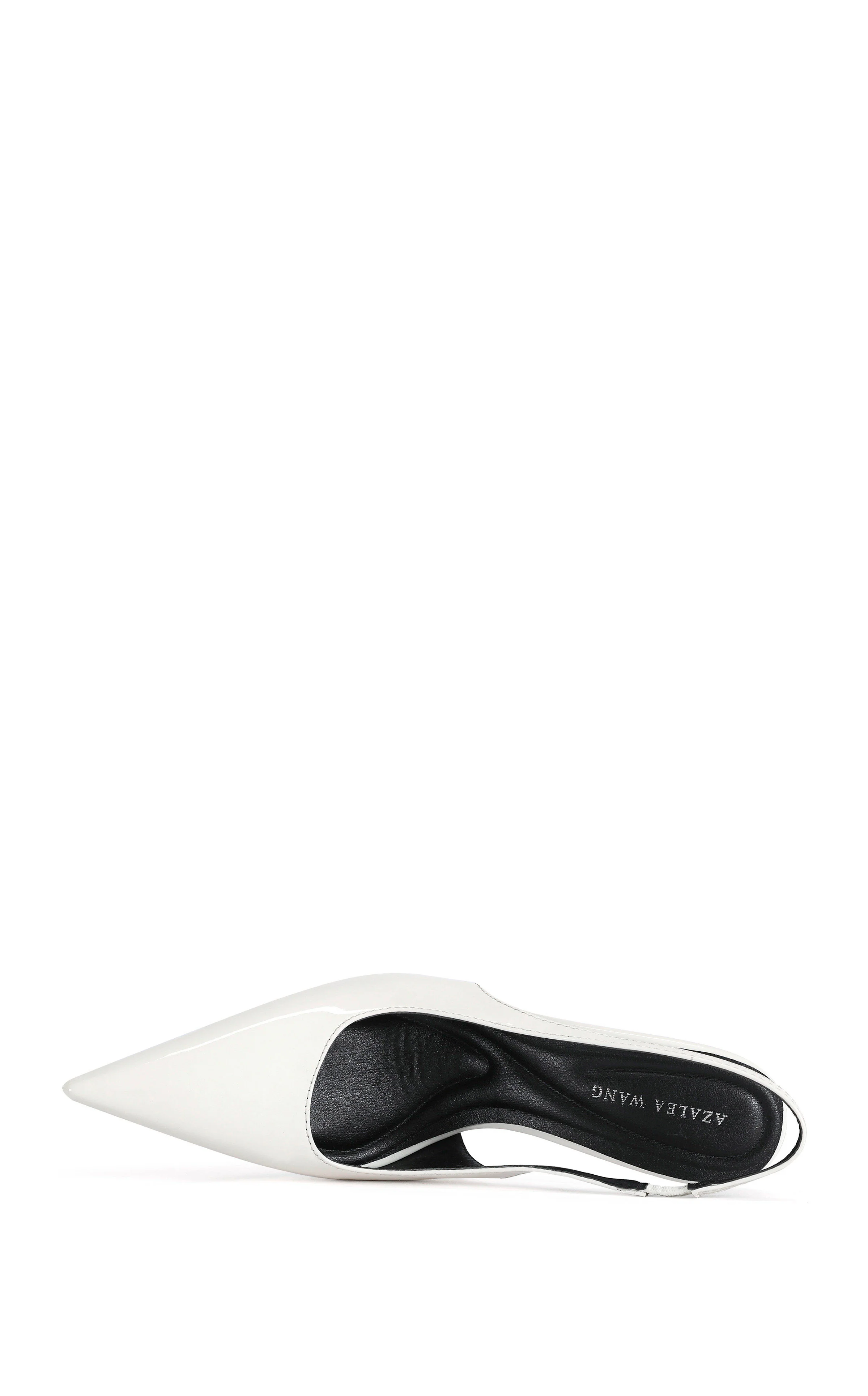 SYLVA-WHITE POINT TOE SLINGBACK STILETTO PUMP - Image 5