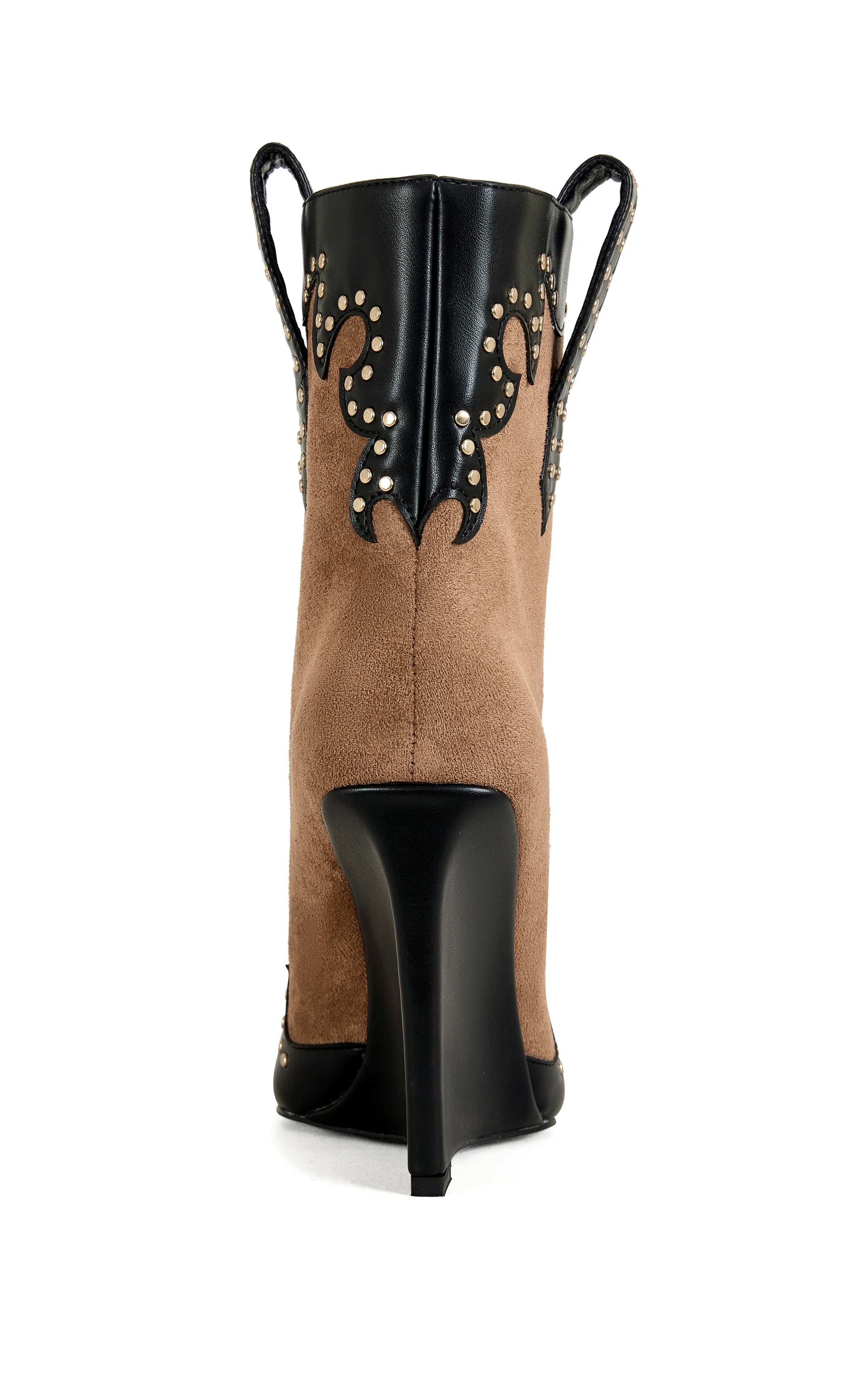 TALLULAH-COGNAC WESTERN WEDGE BOOTIE - Image 3