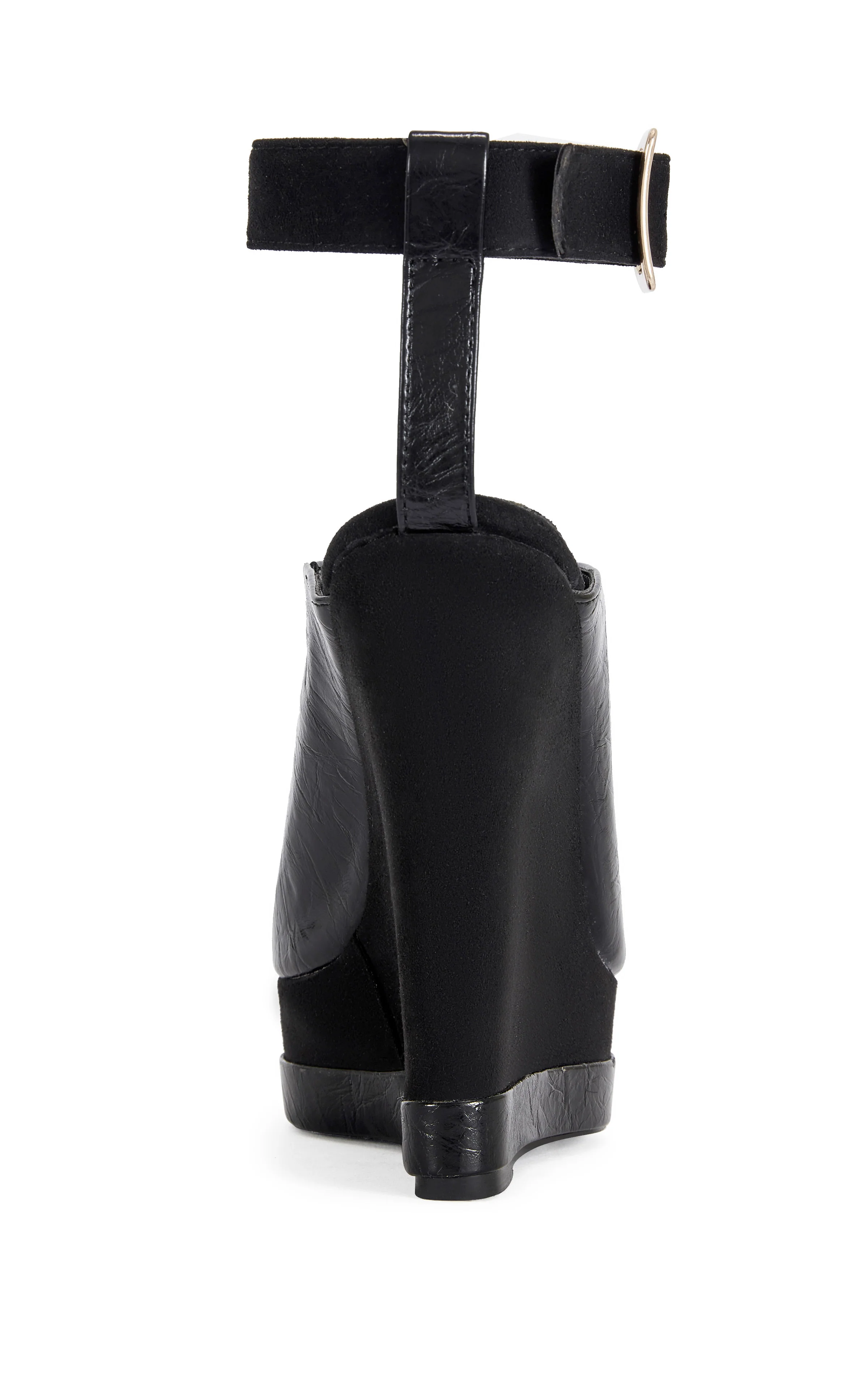 TANA-BLACK PLATFORM WEDGE SANDAL - Image 3