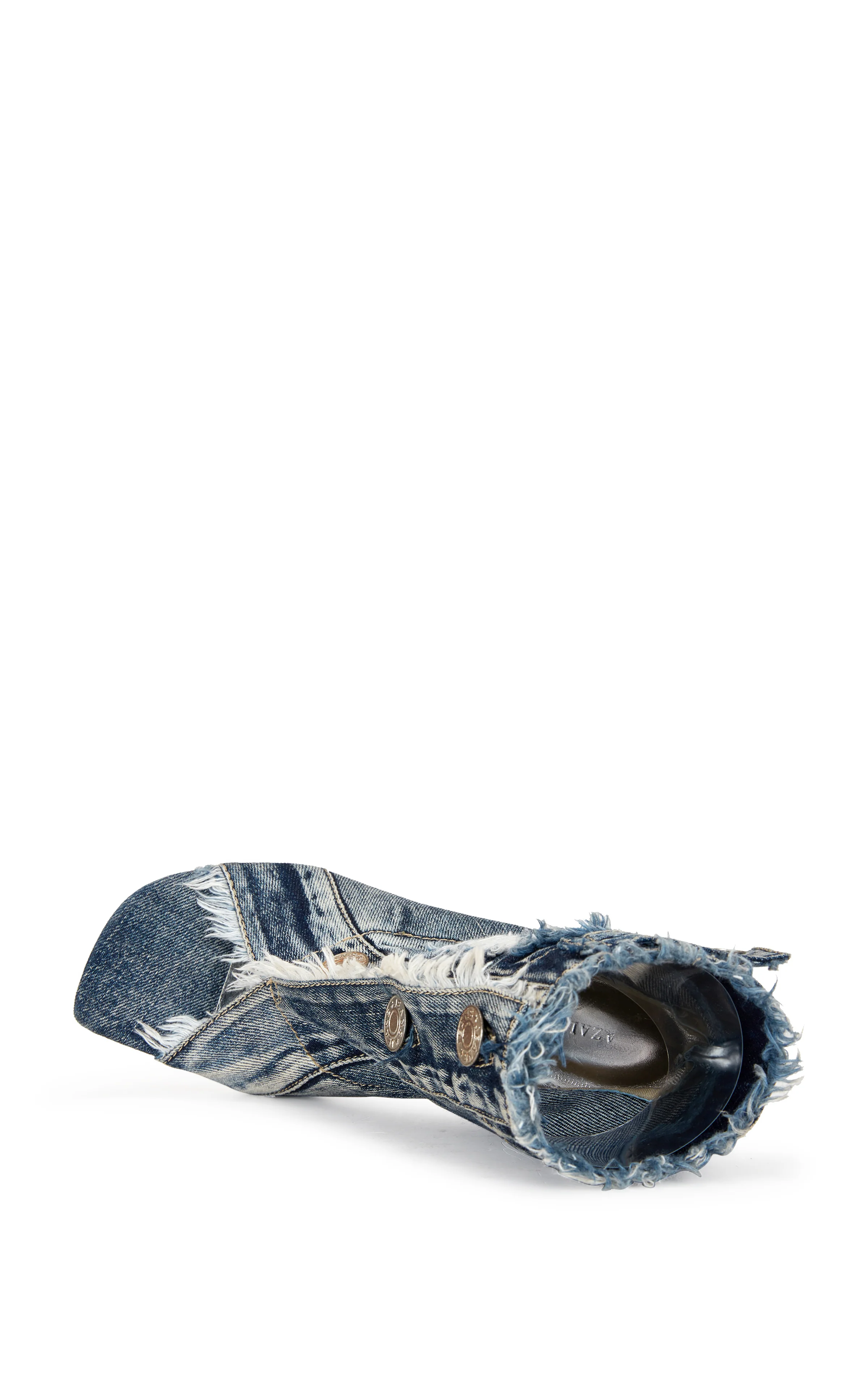 TANDY-DENIM STILETTO PEEP TOE BOOTIE - Image 5