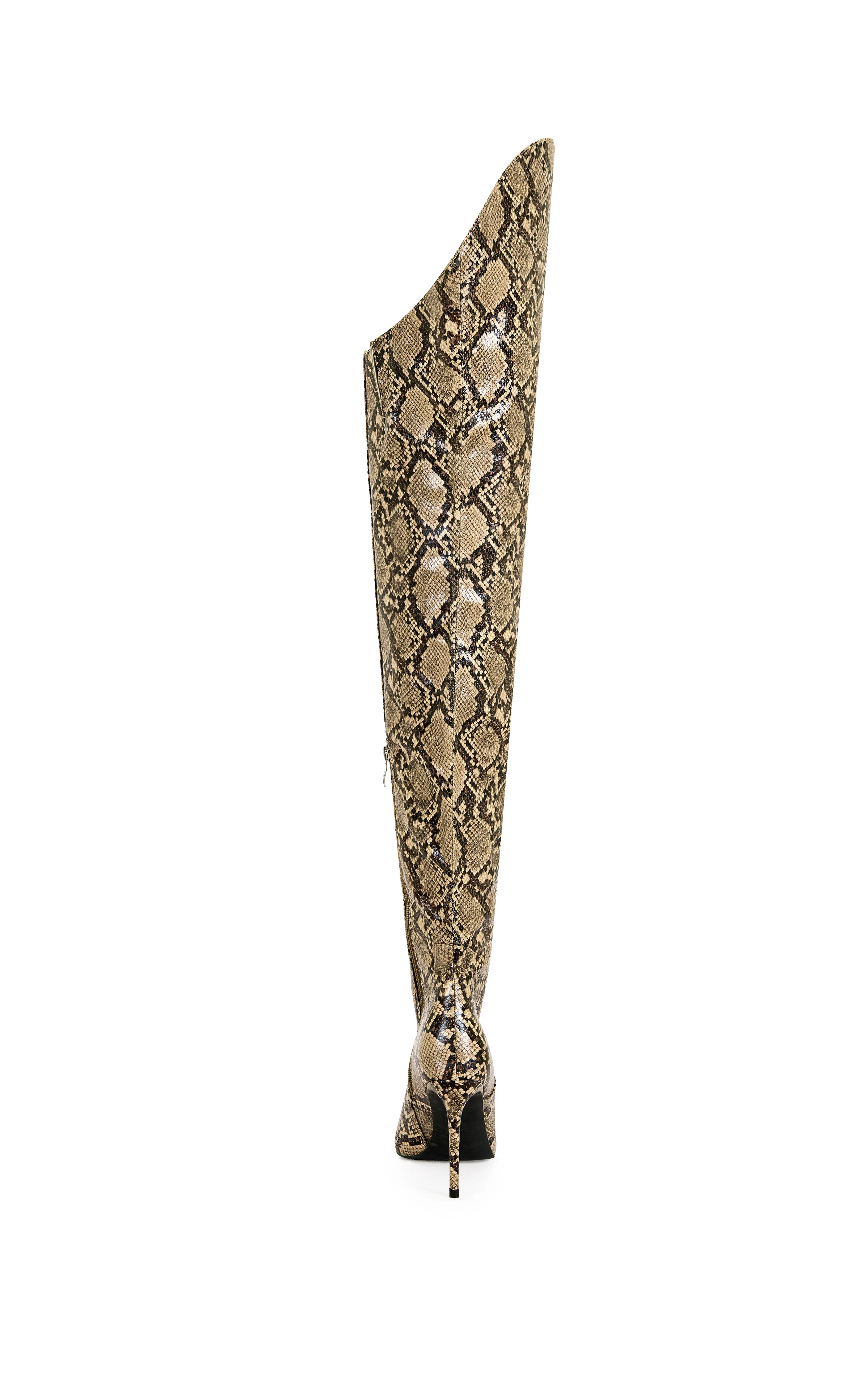 TARRANT-SNAKE THIGH HIGH STILETTO BOOT - Image 3