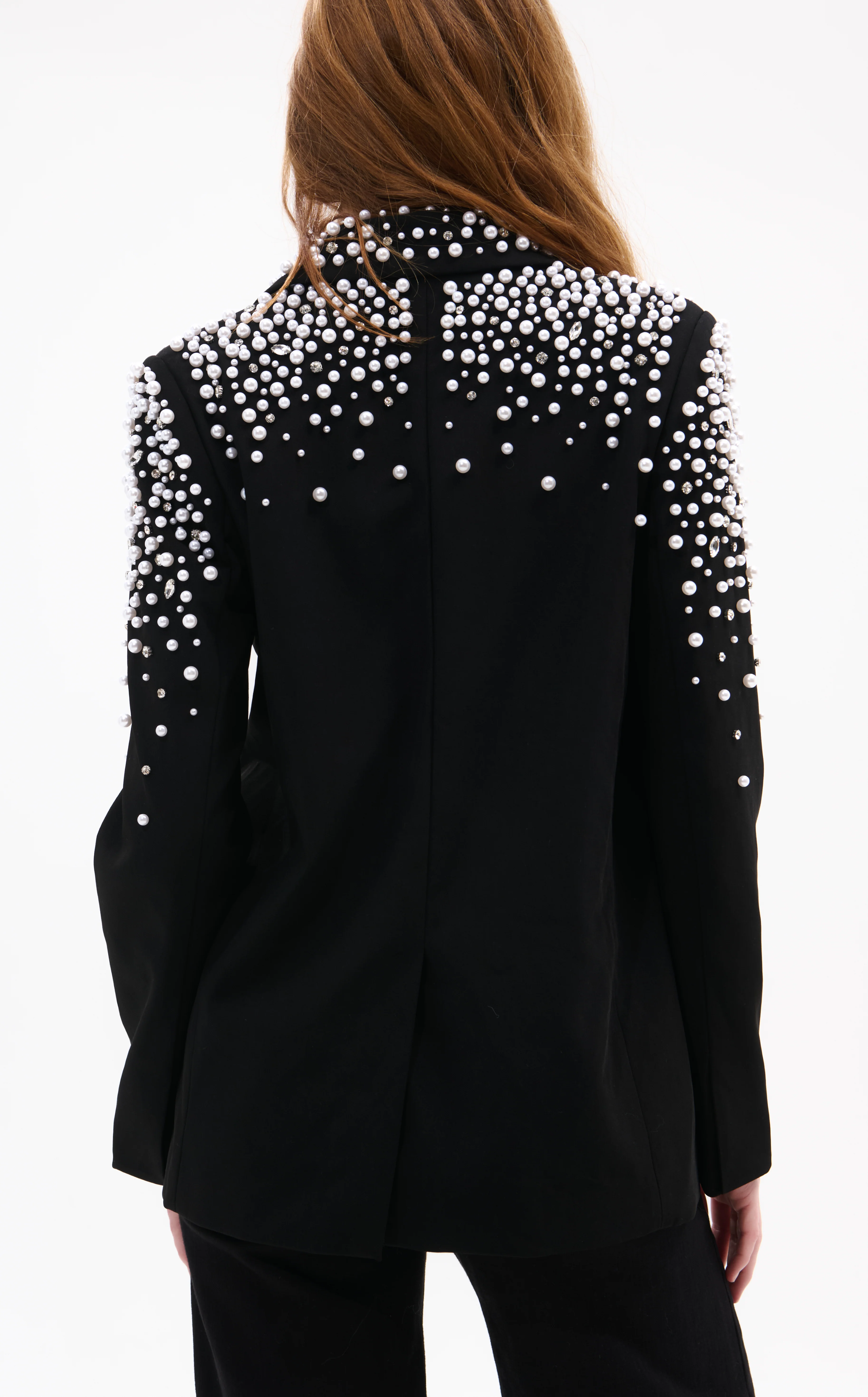 TATIANA-BLACK RHINESTONE BLAZER - Image 3