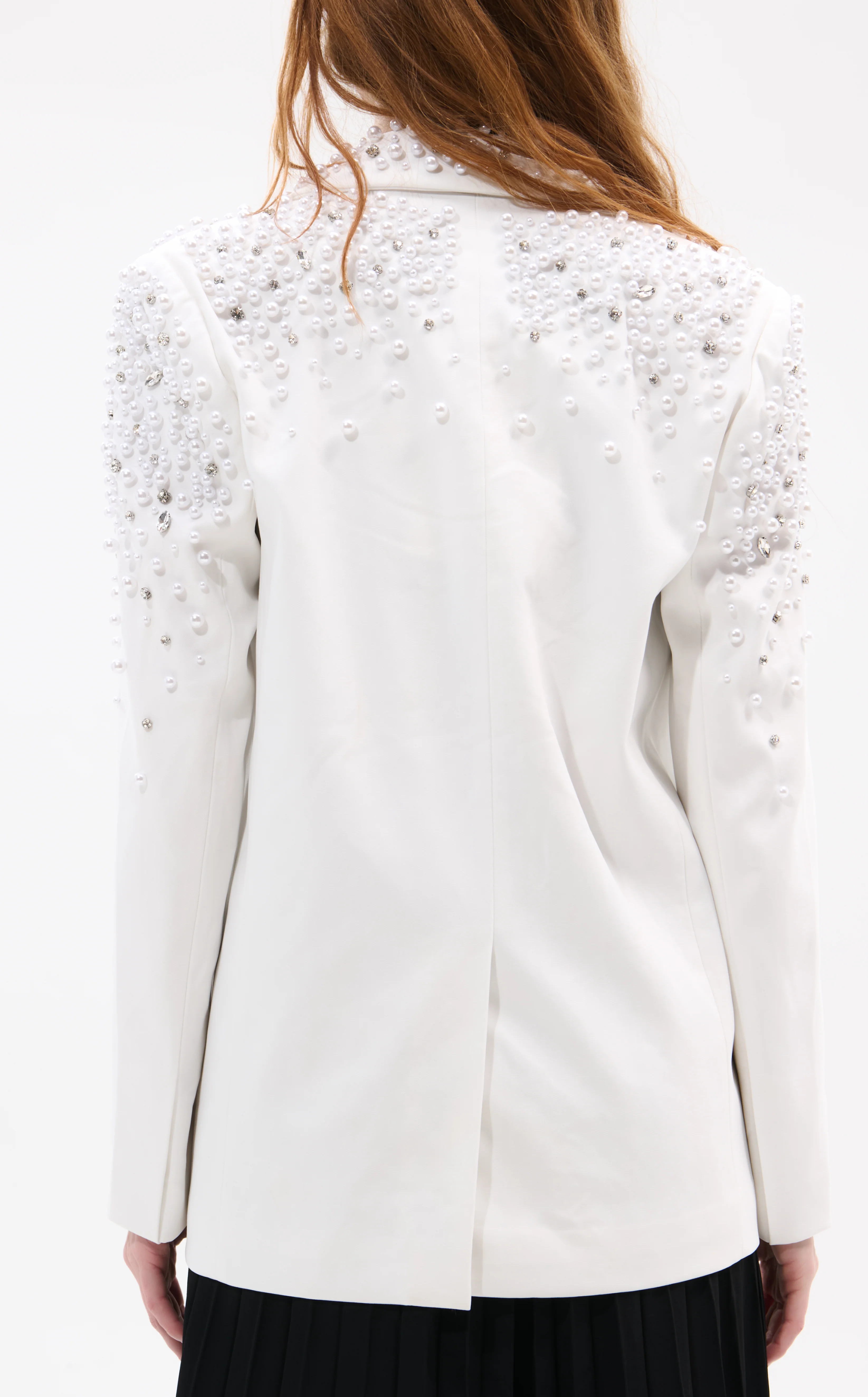 TATIANA-WHITE RHINESTONE BLAZER - Image 3