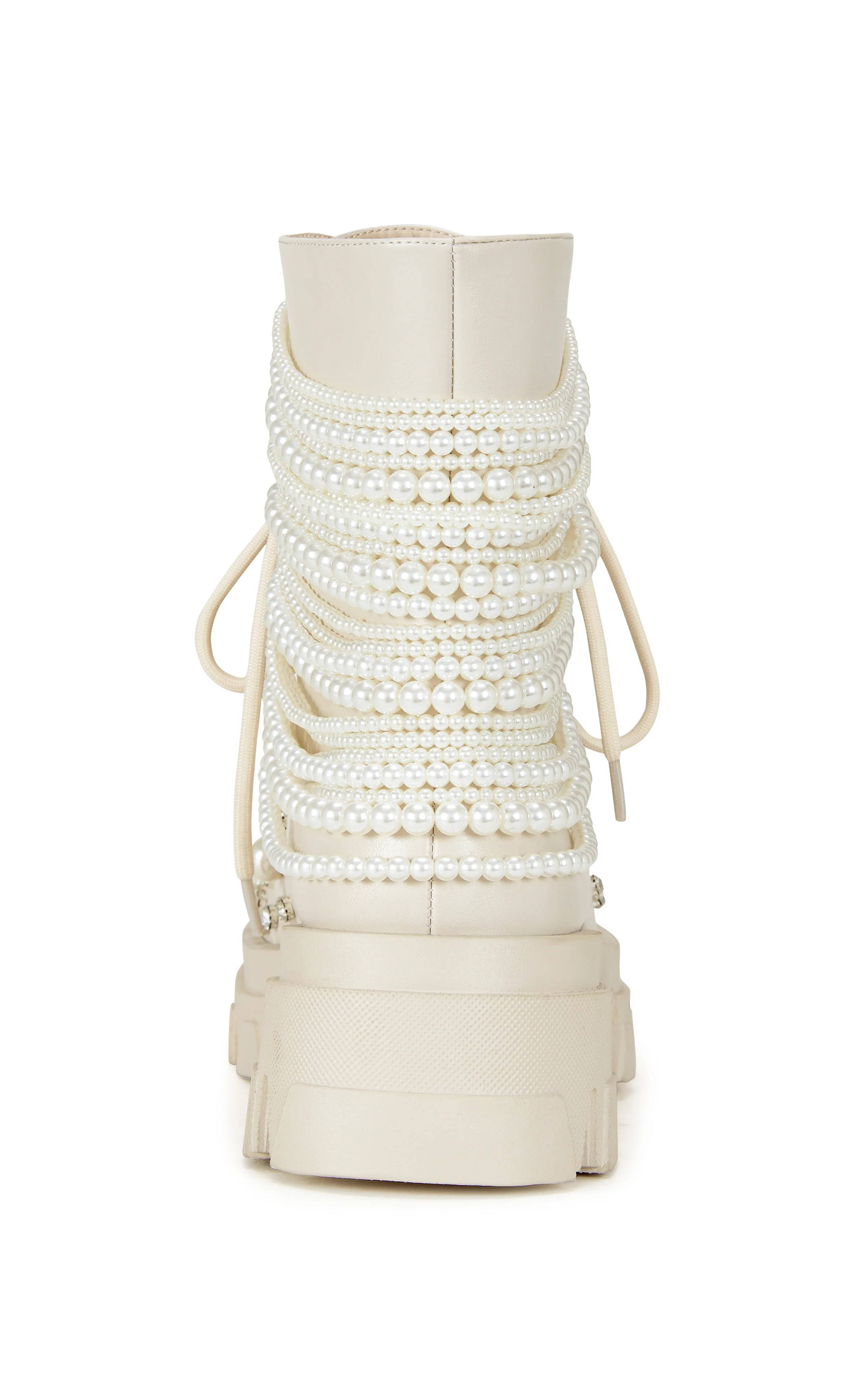 TWINKLEY-BONE PEARL COMBAT BOOTIE - Image 3