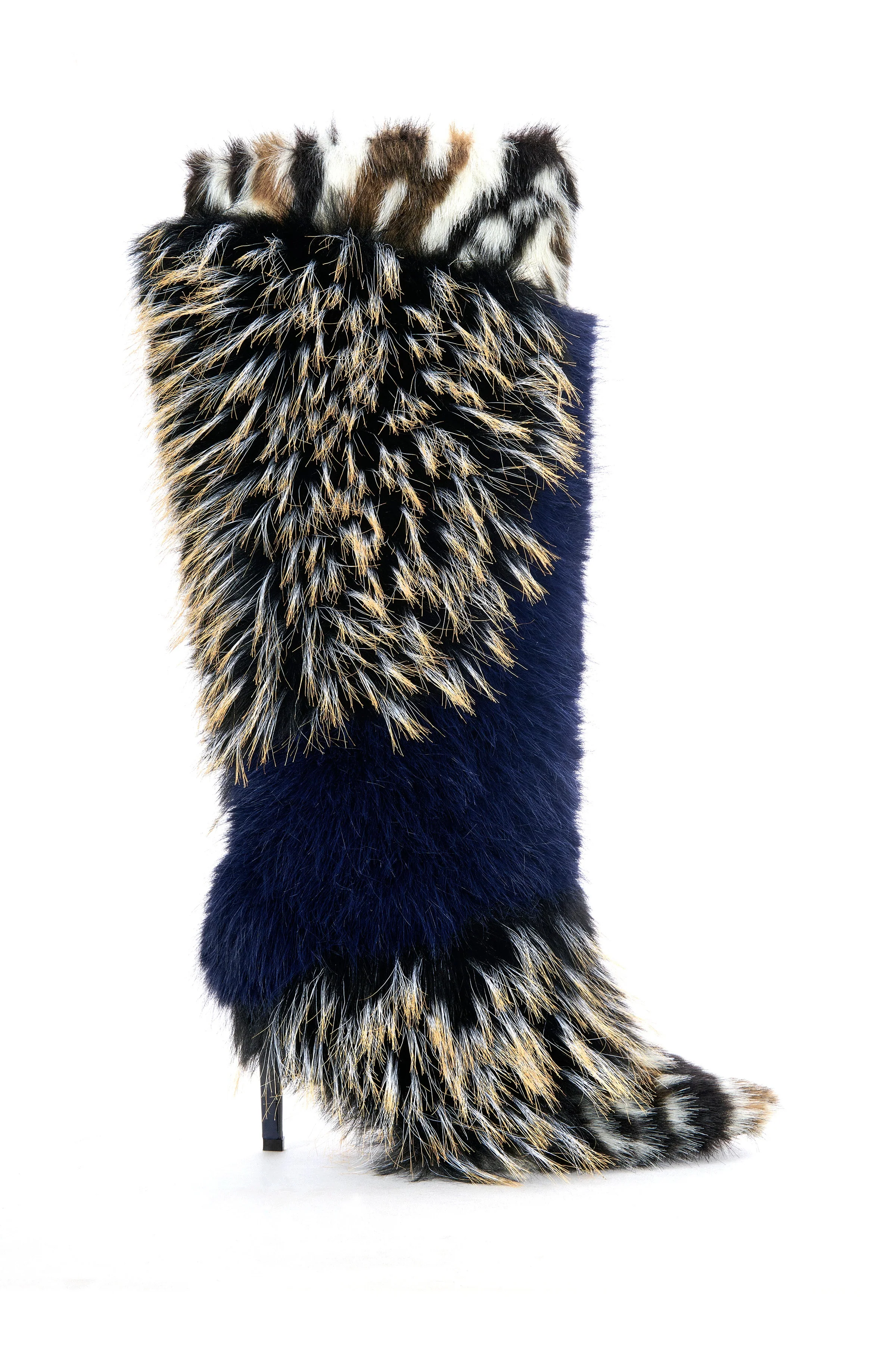 UPENDO-NAVYMULTI STILETTO BOOT - Image 2