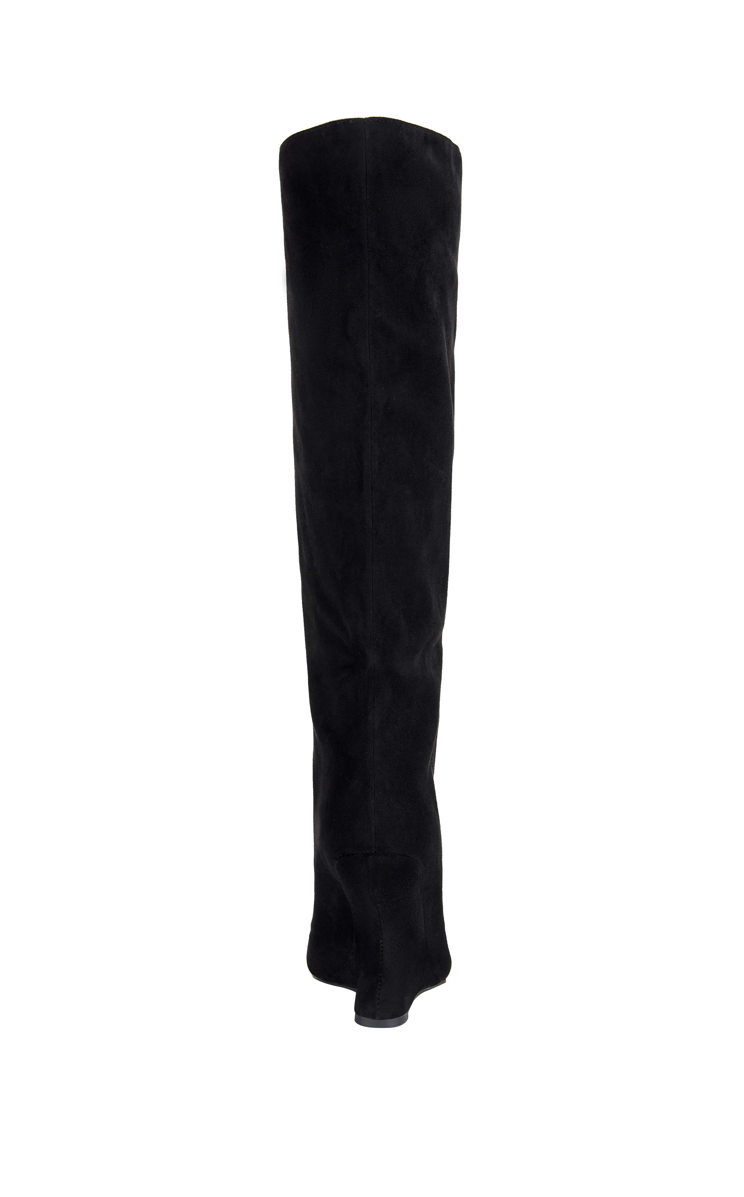 VINCENT-BLACK PEEP TOE WEDGE BOOT - Image 3