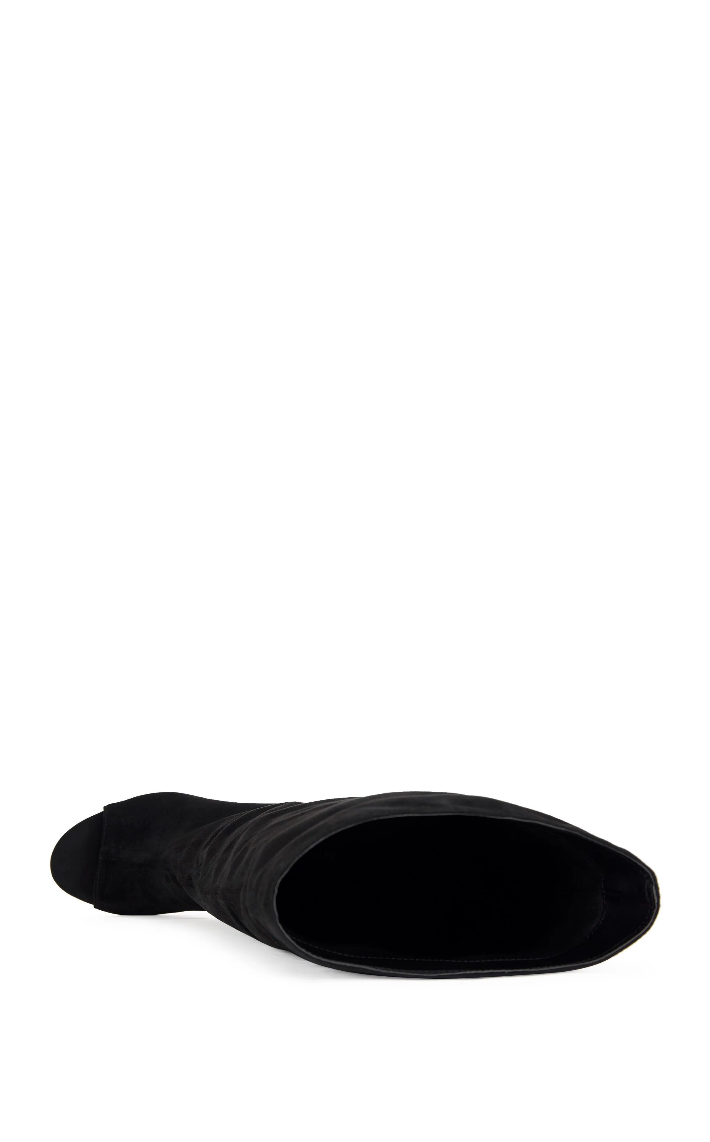 VINCENT-BLACK PEEP TOE WEDGE BOOT - Image 4