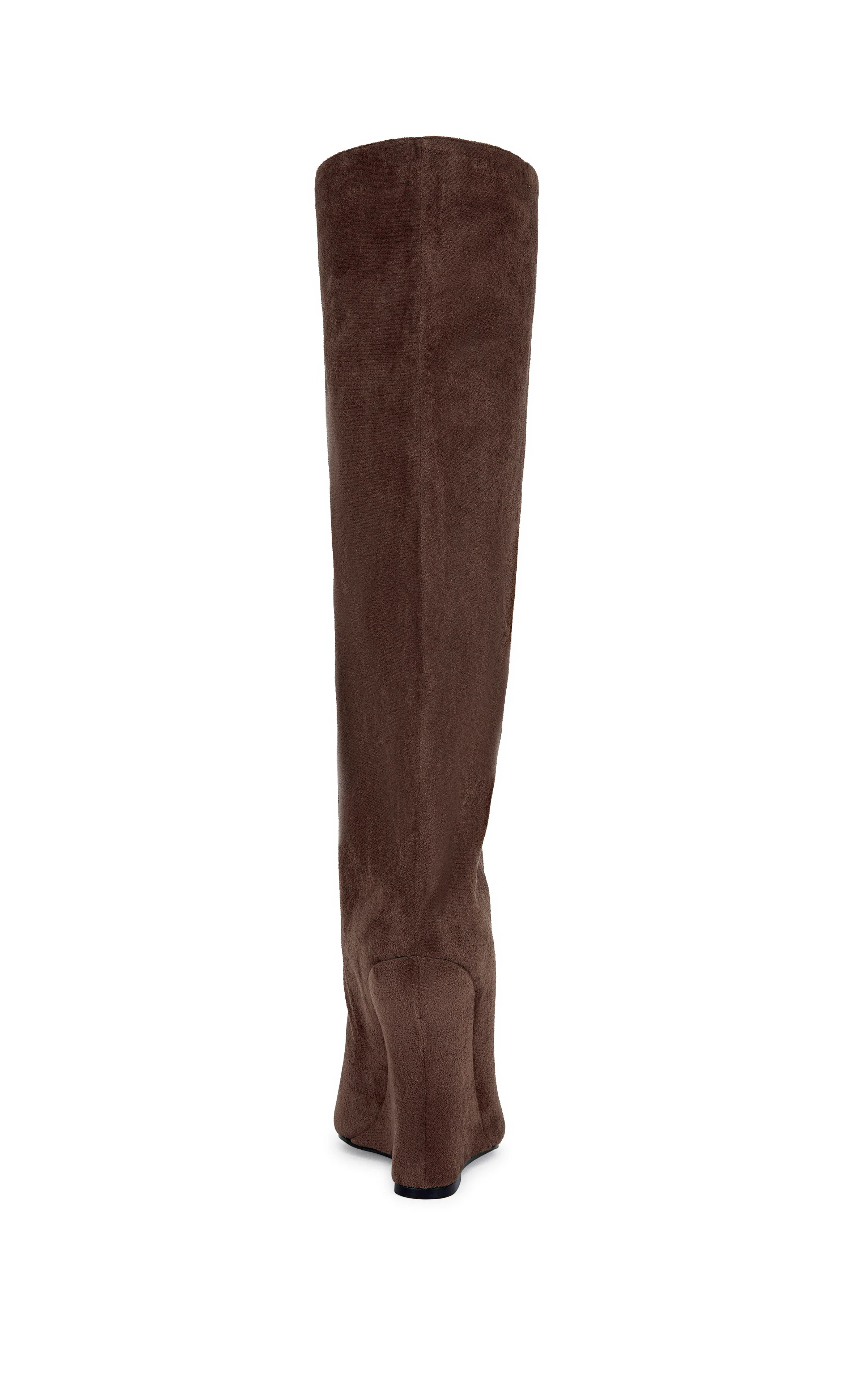 VINCENT-BROWN PEEP TOE WEDGE BOOT - Image 3