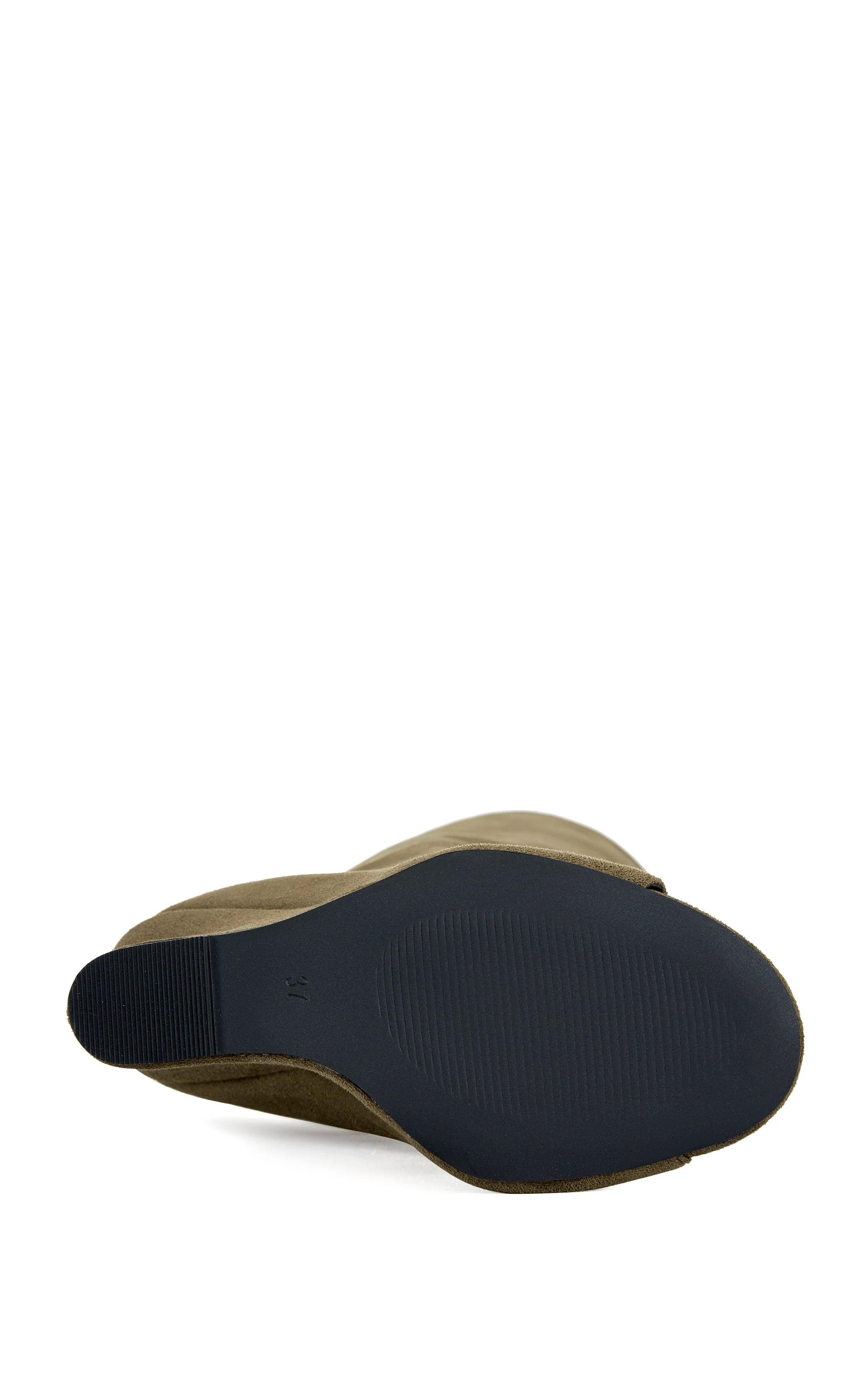 VINCENT-OLIVE PEEP TOE WEDGE BOOT - Image 6