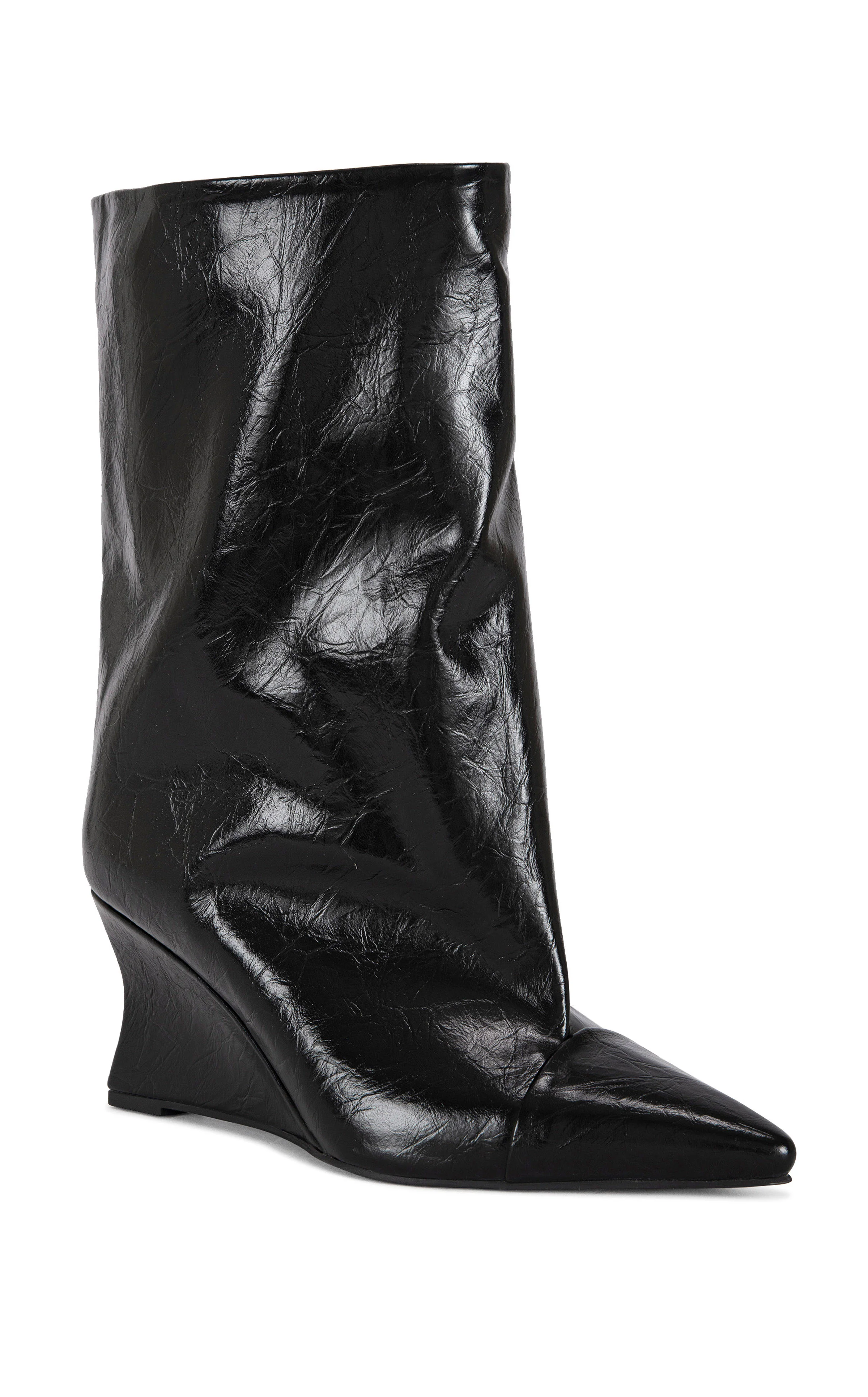 VINCI-BLACK WEDGE BOOTIE - Image 2