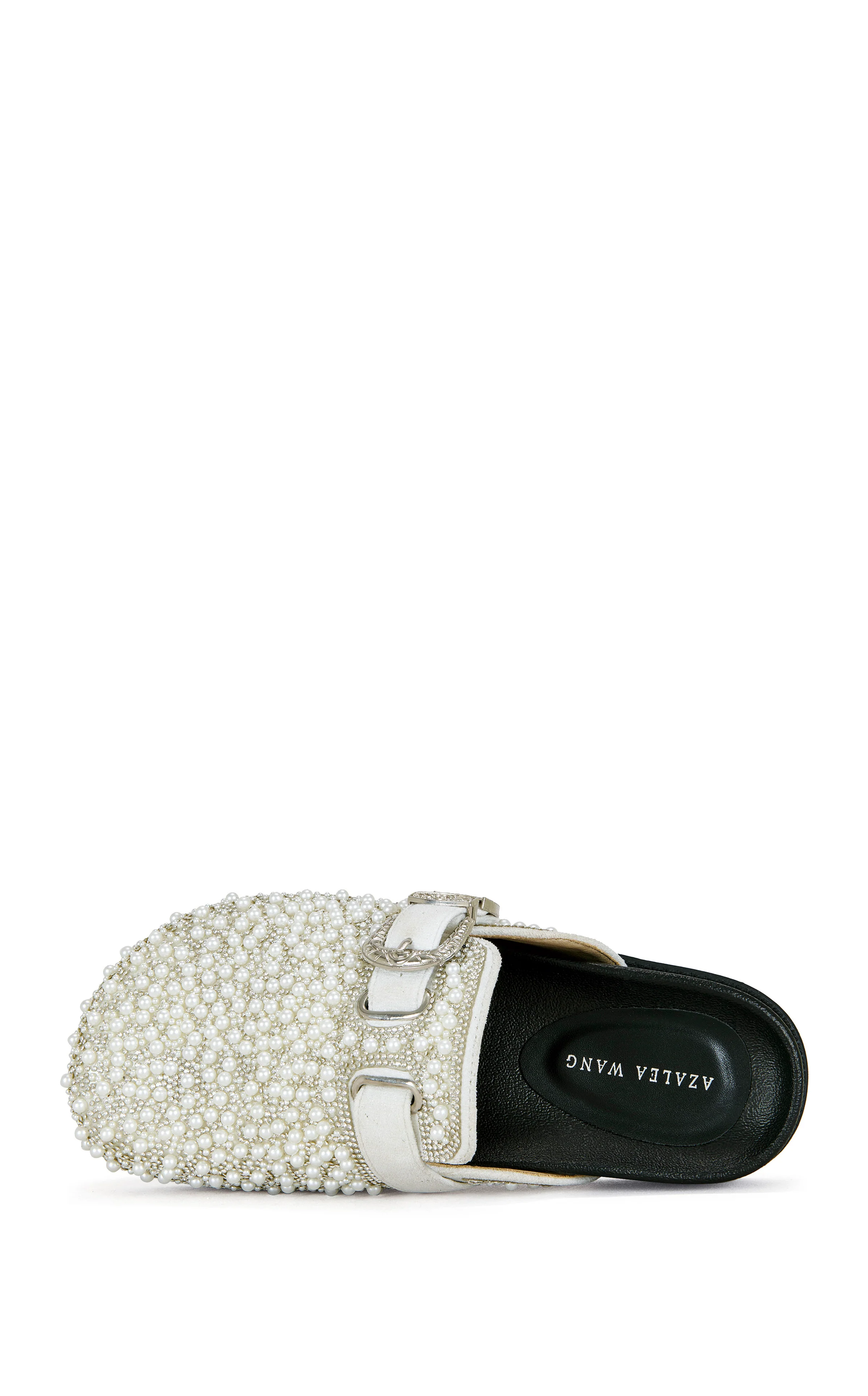 VIRGILE-WHITE PEARL RHINESTONE CLOG - Image 5