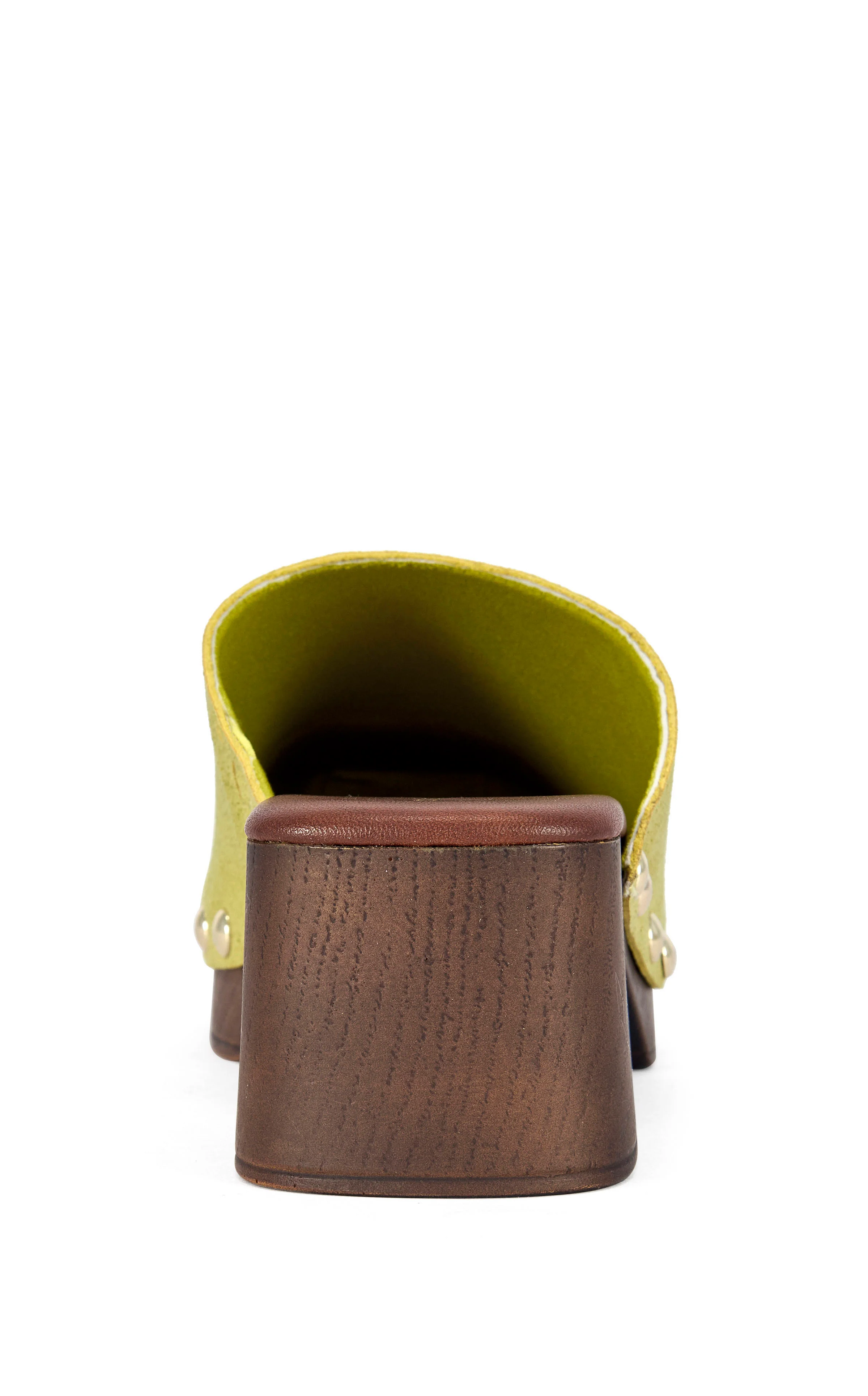 WALINDA-CITRON GENUINE SUEDE STUDDED CLOG - Image 3
